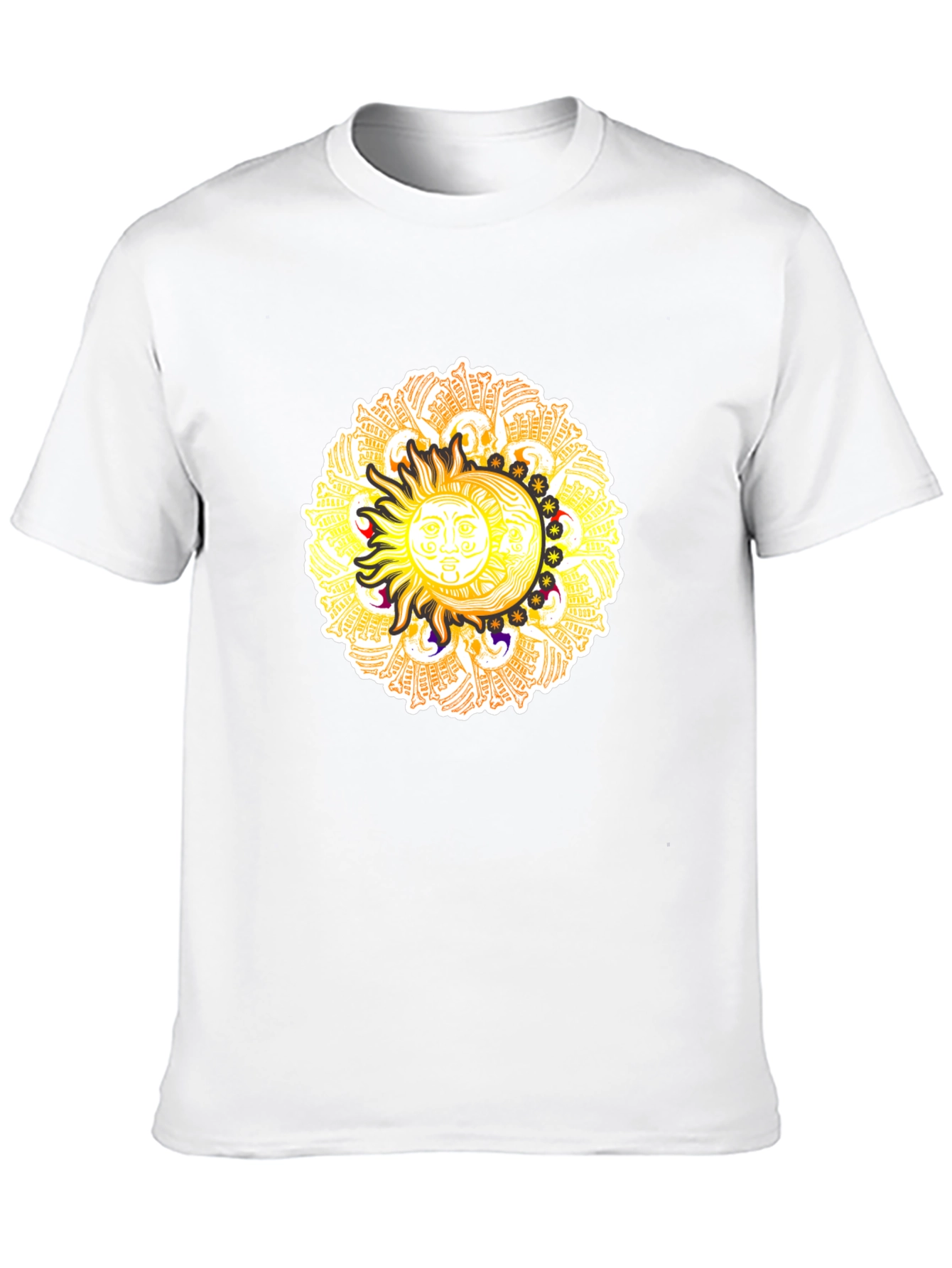 Celestial Sun & Moon Graphic T-Shirt
