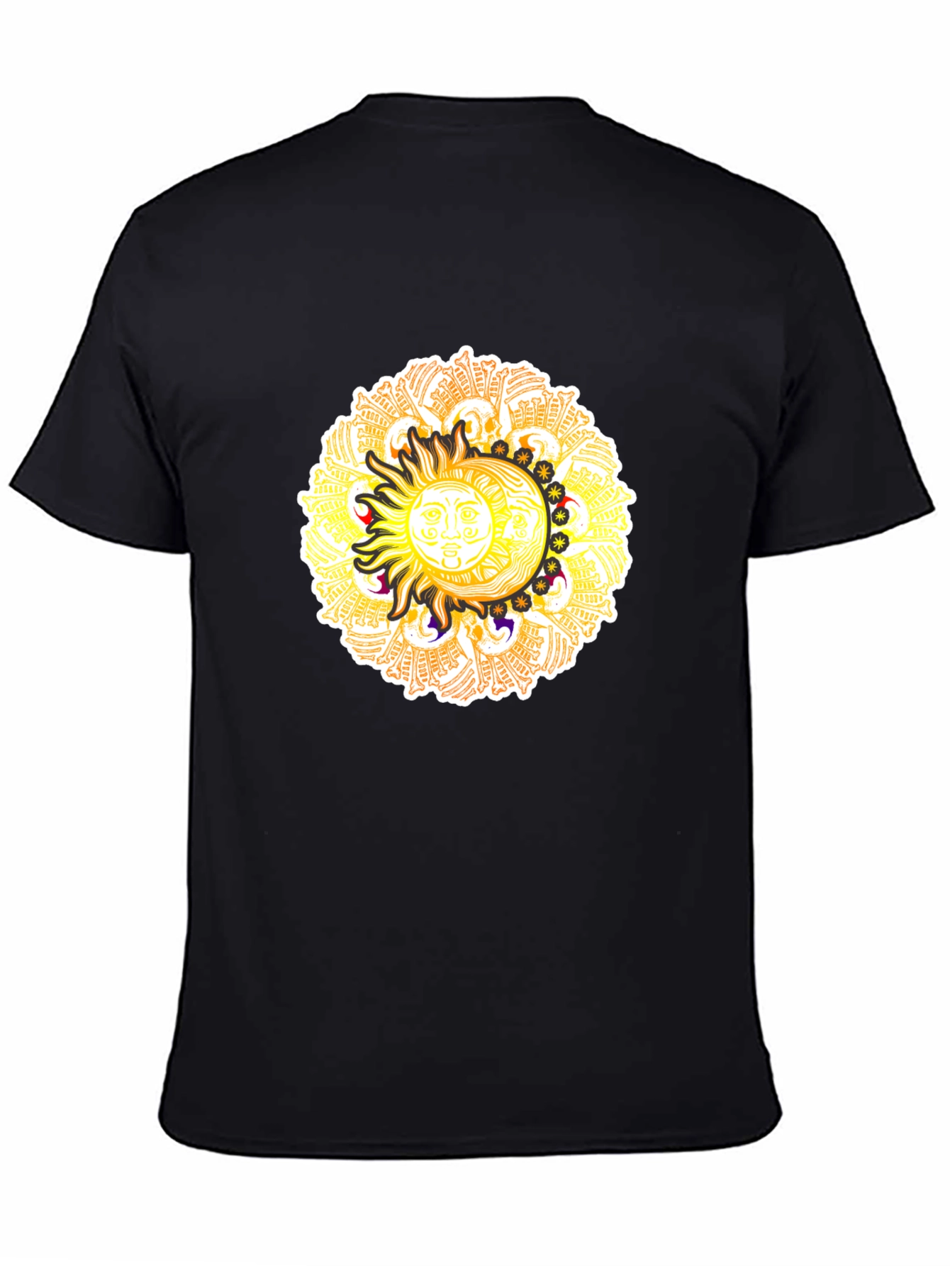 Celestial Sun & Moon Graphic T-Shirt