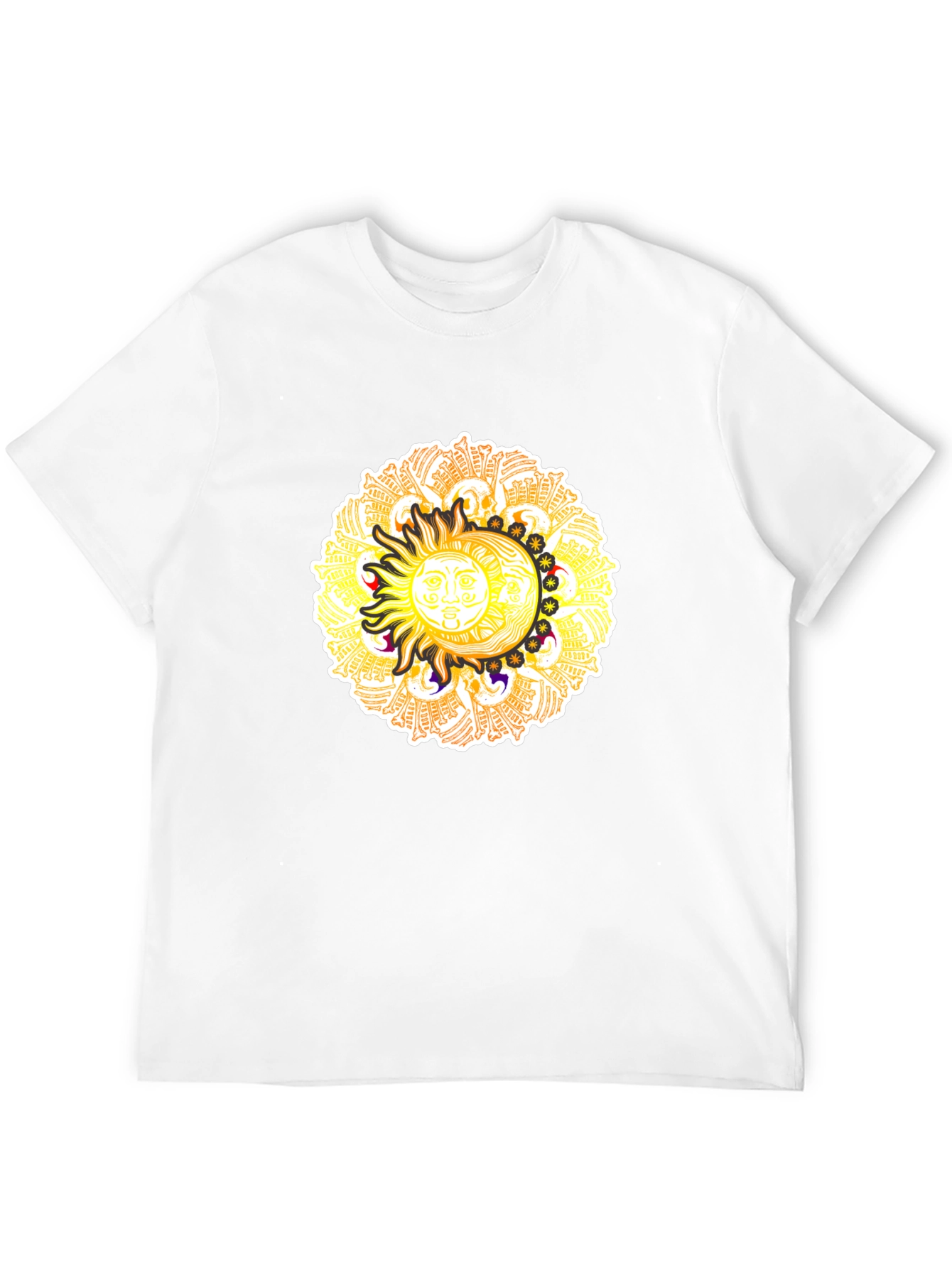 Celestial Sun & Moon Graphic T-Shirt