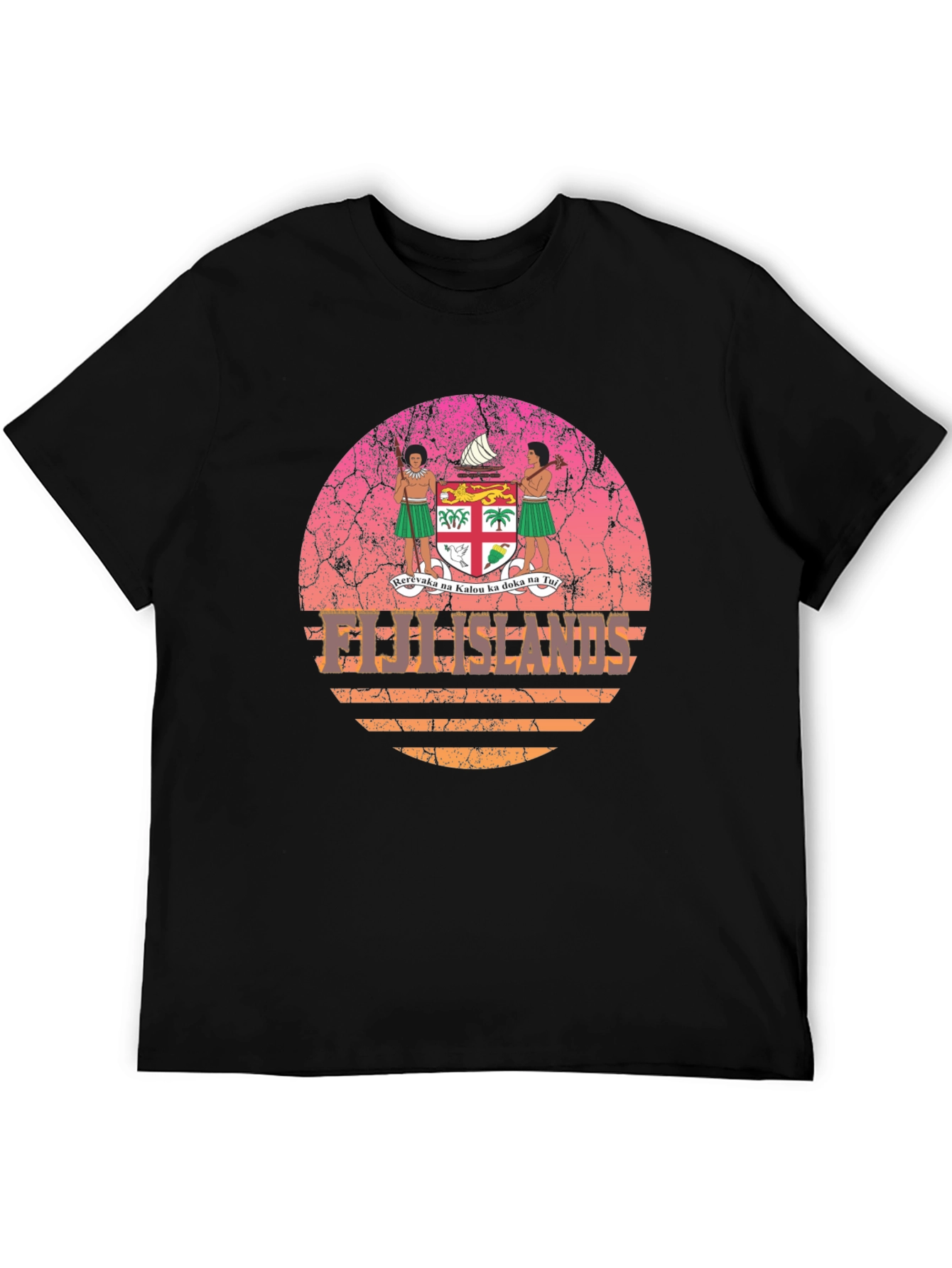 Fiji Islands Retro Graphic T-Shirt