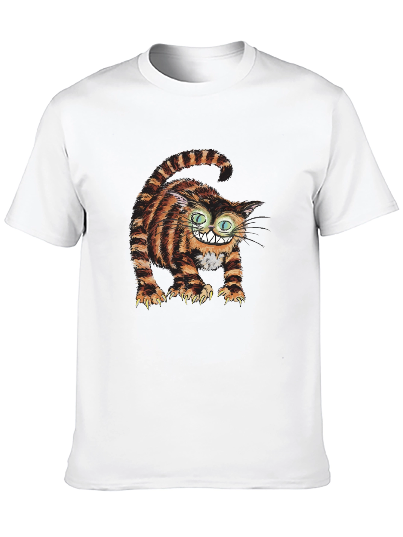 Cheshire Cat Graphic Tee - Mens Black T-Shirt