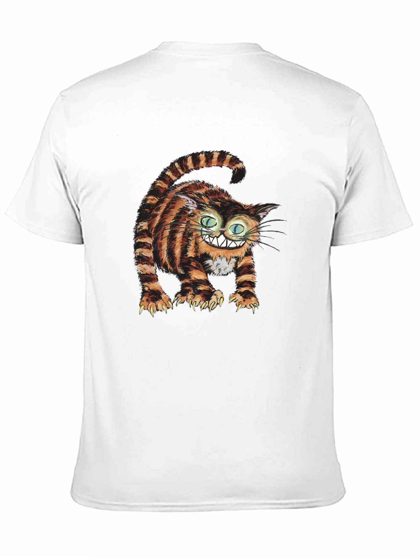Cheshire Cat Graphic Tee - Mens Black T-Shirt