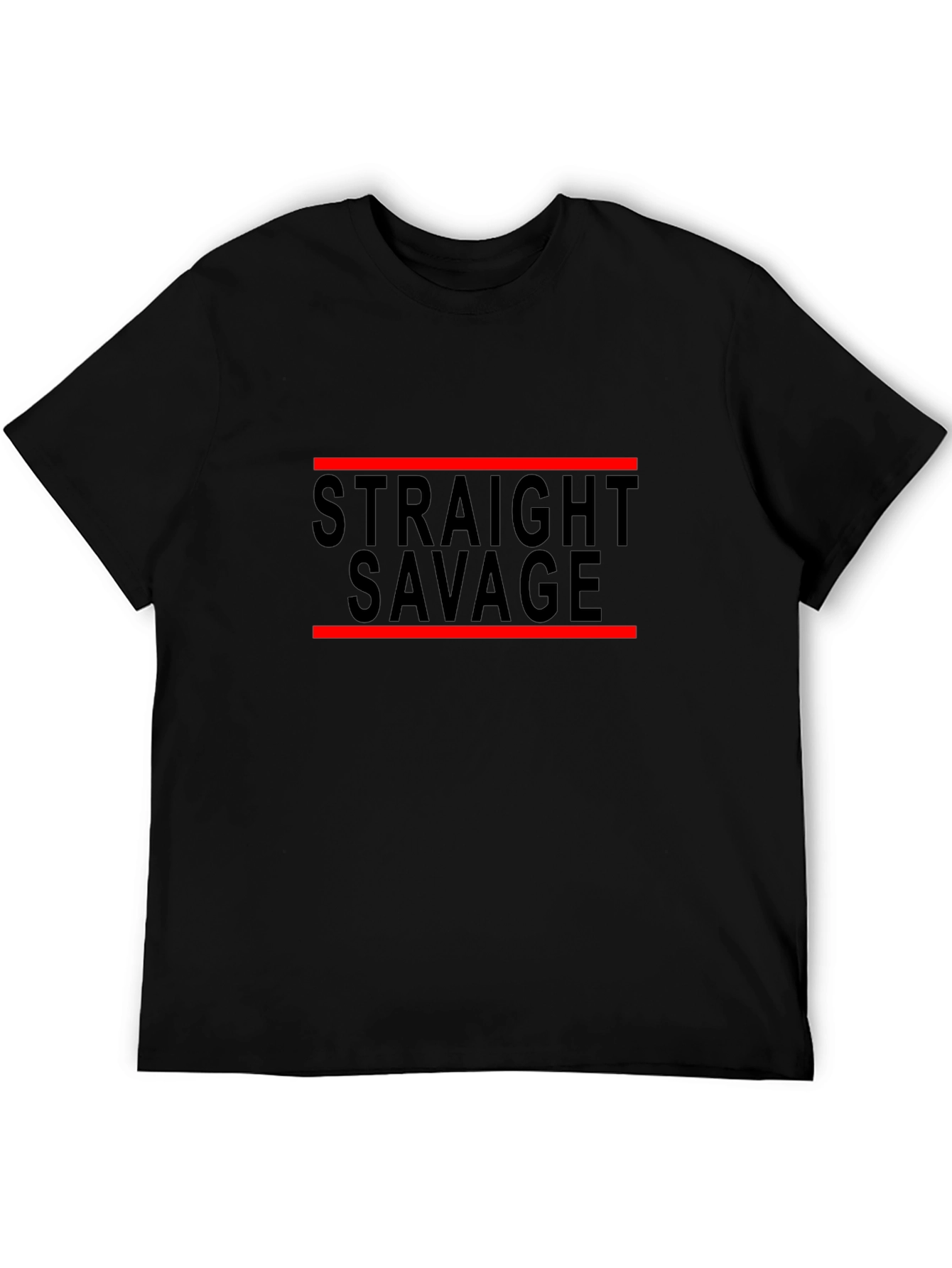 Straight Savage Graphic Print T-Shirt