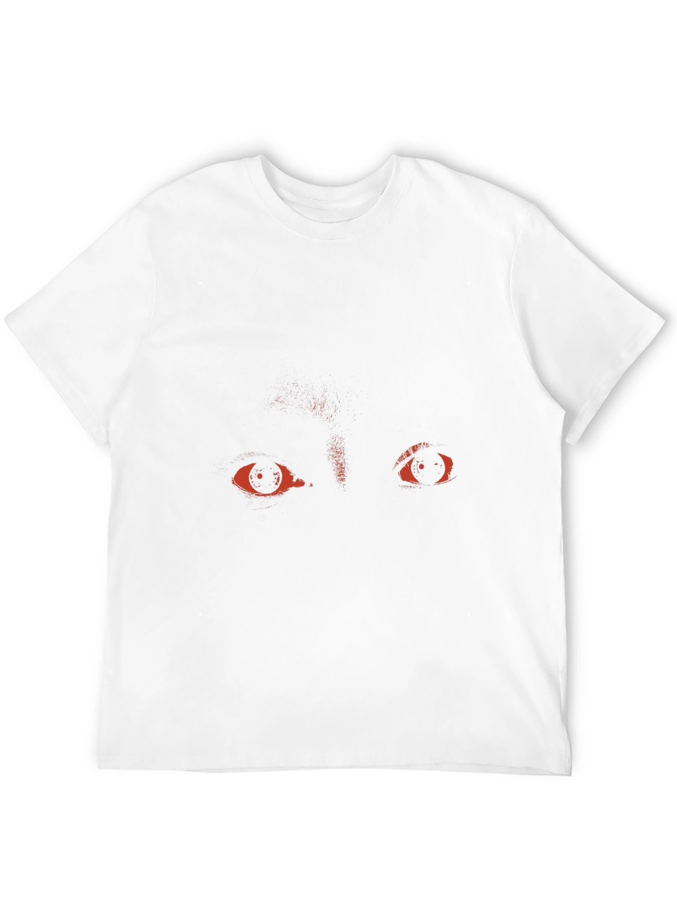 Eerie Eyes Graphic Black Tee - Striking Design