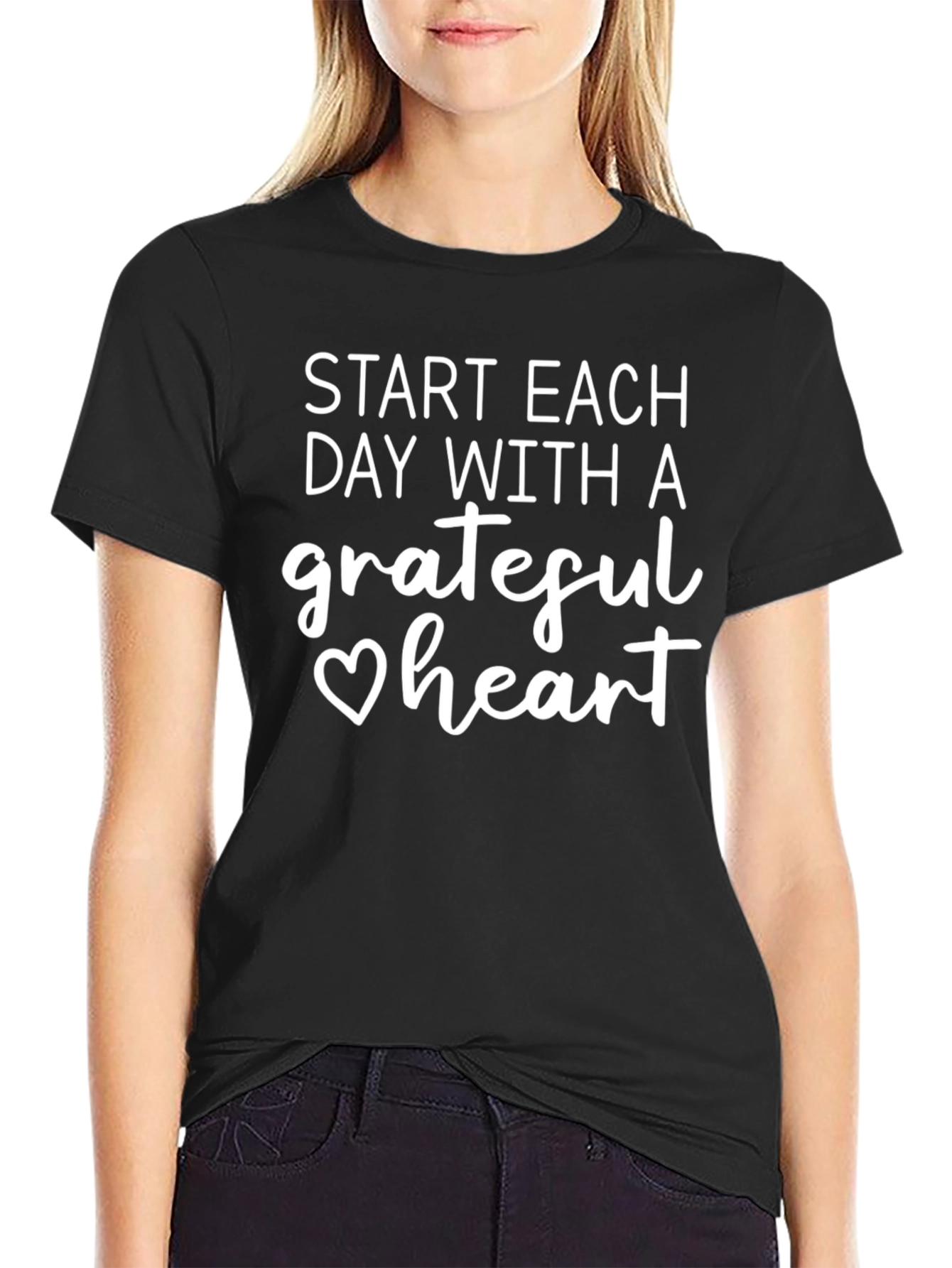 Grateful Heart Graphic Tee - Everyday Comfort