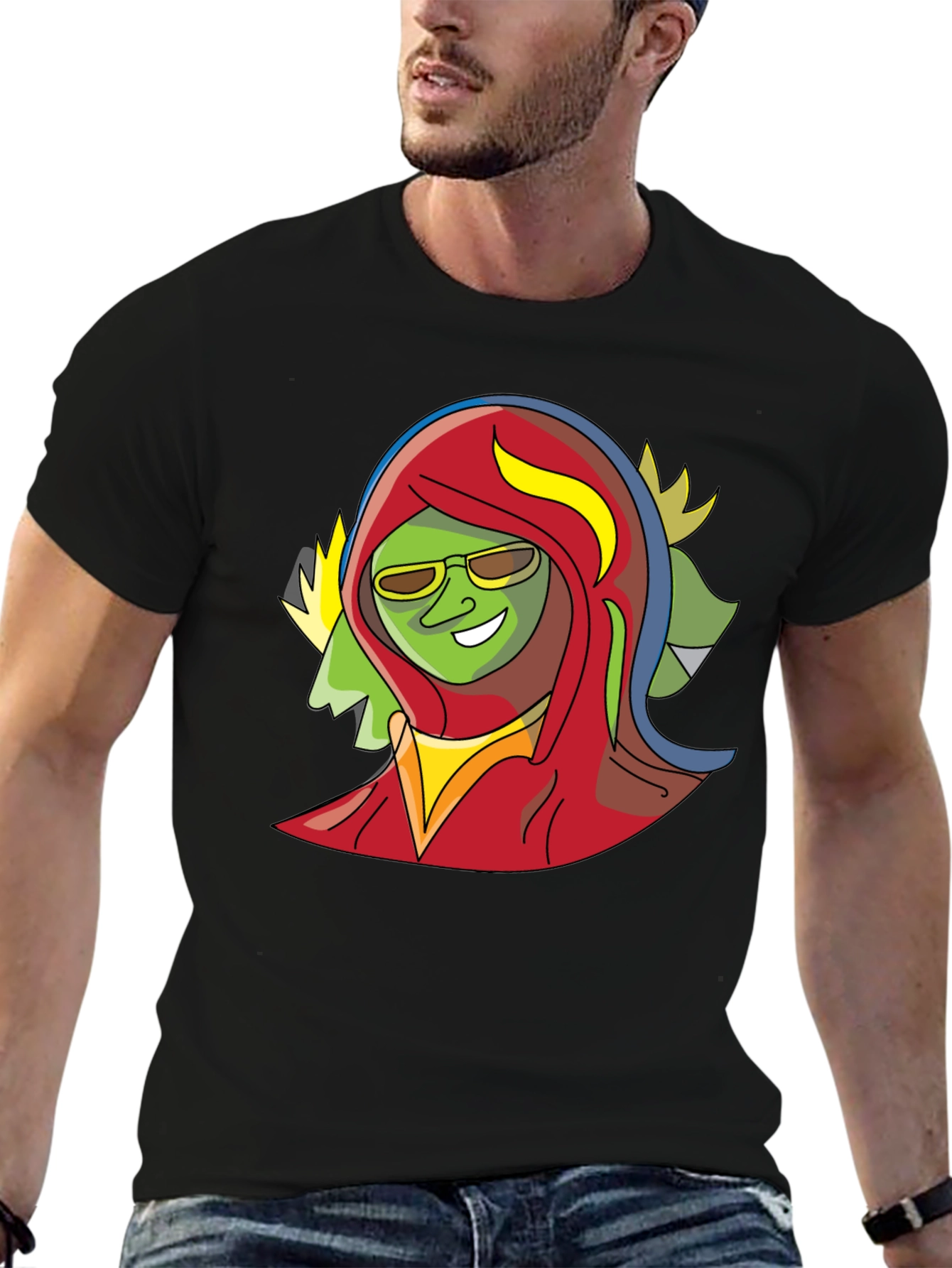Cool Cartoon Character Graphic Tee
