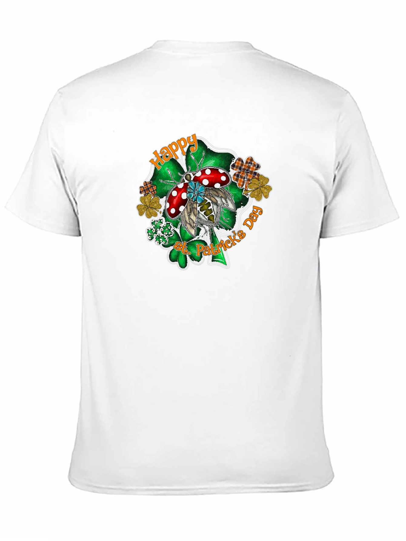 St. Patricks Day Ladybug Shamrock T-Shirt