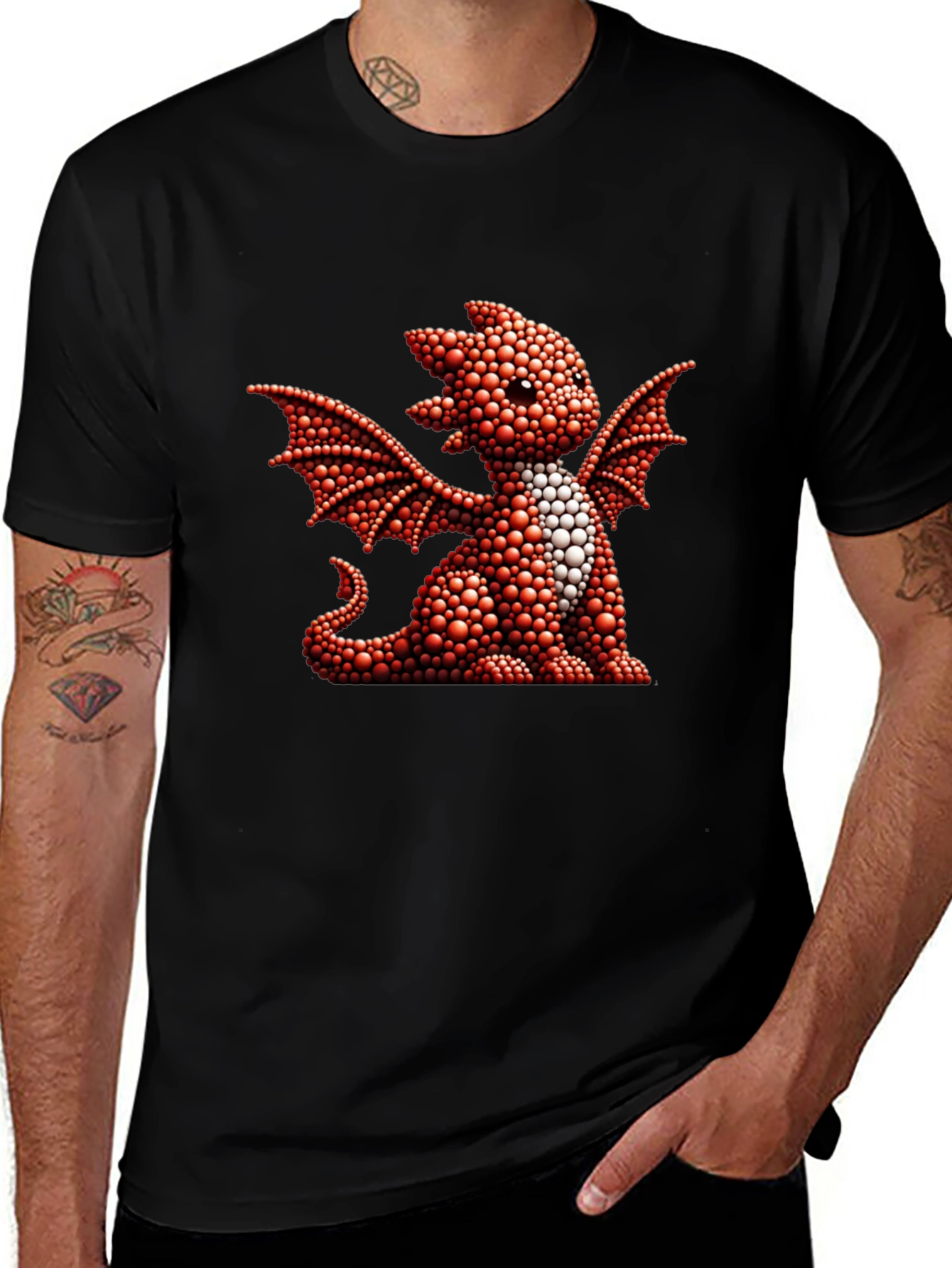 Dragon Graphic Tee - Cute Reptile Design