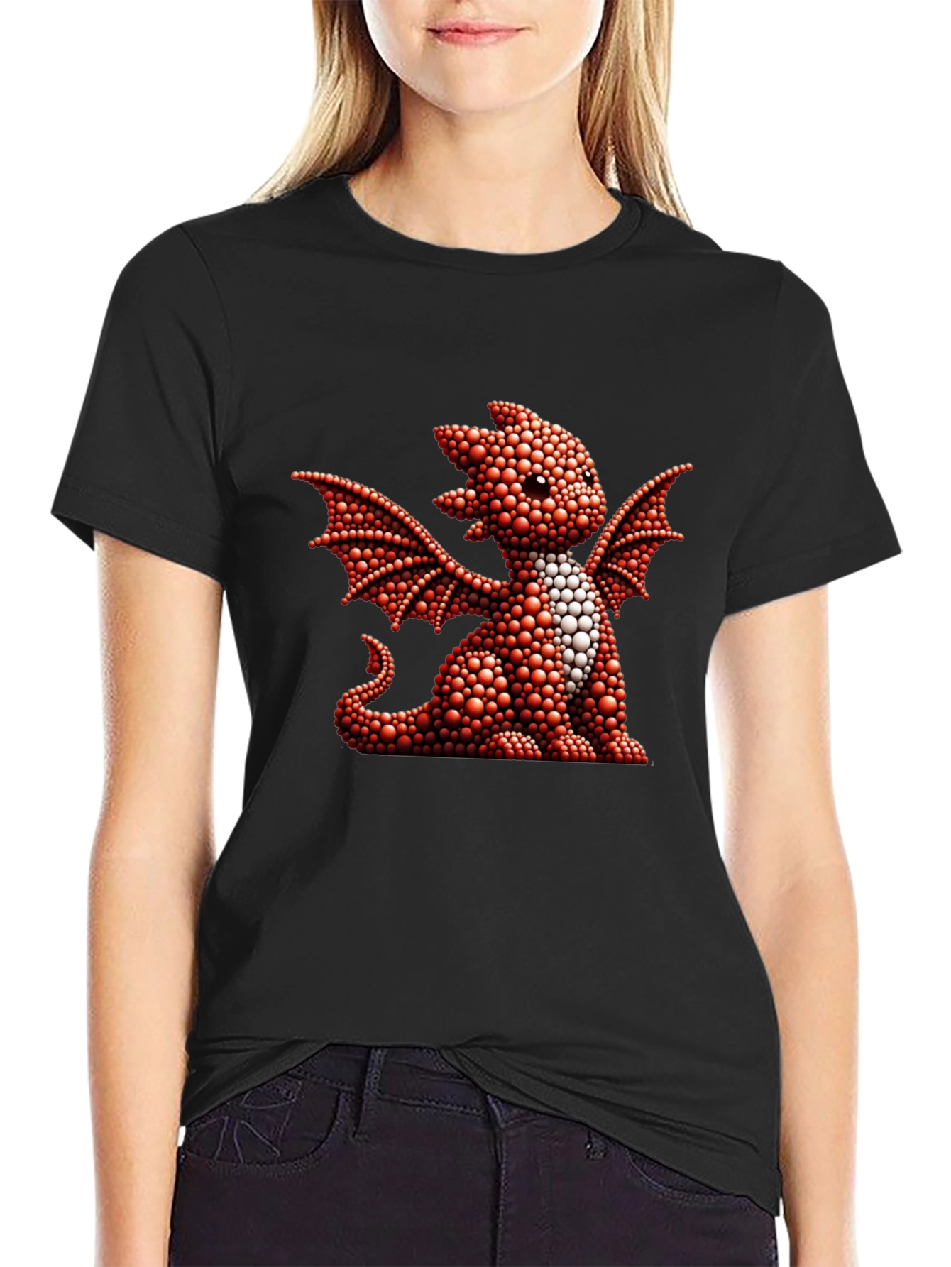 Dragon Graphic Tee - Cute Reptile Design
