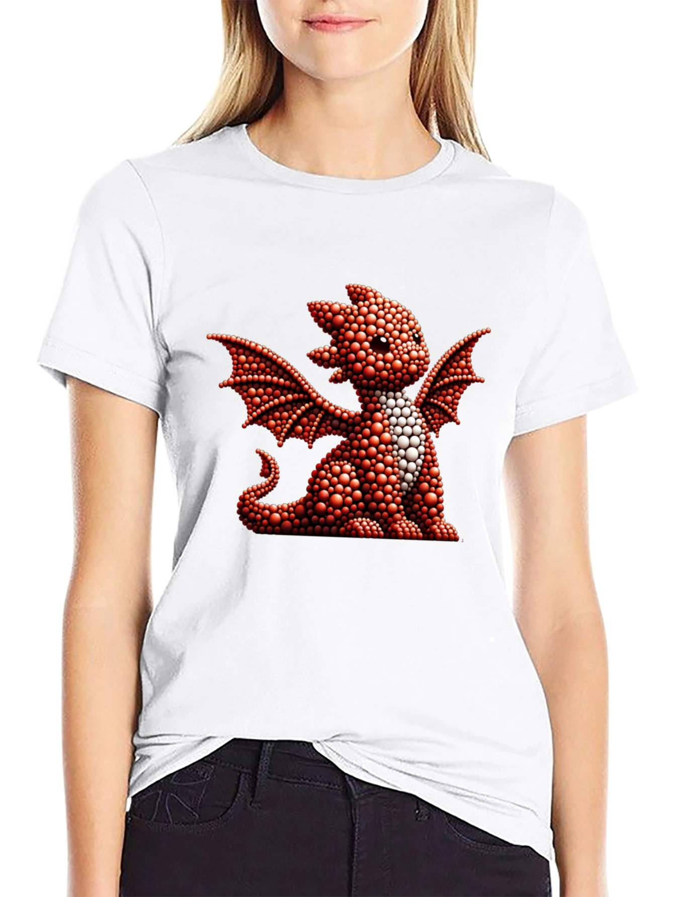 Dragon Graphic Tee - Cute Reptile Design