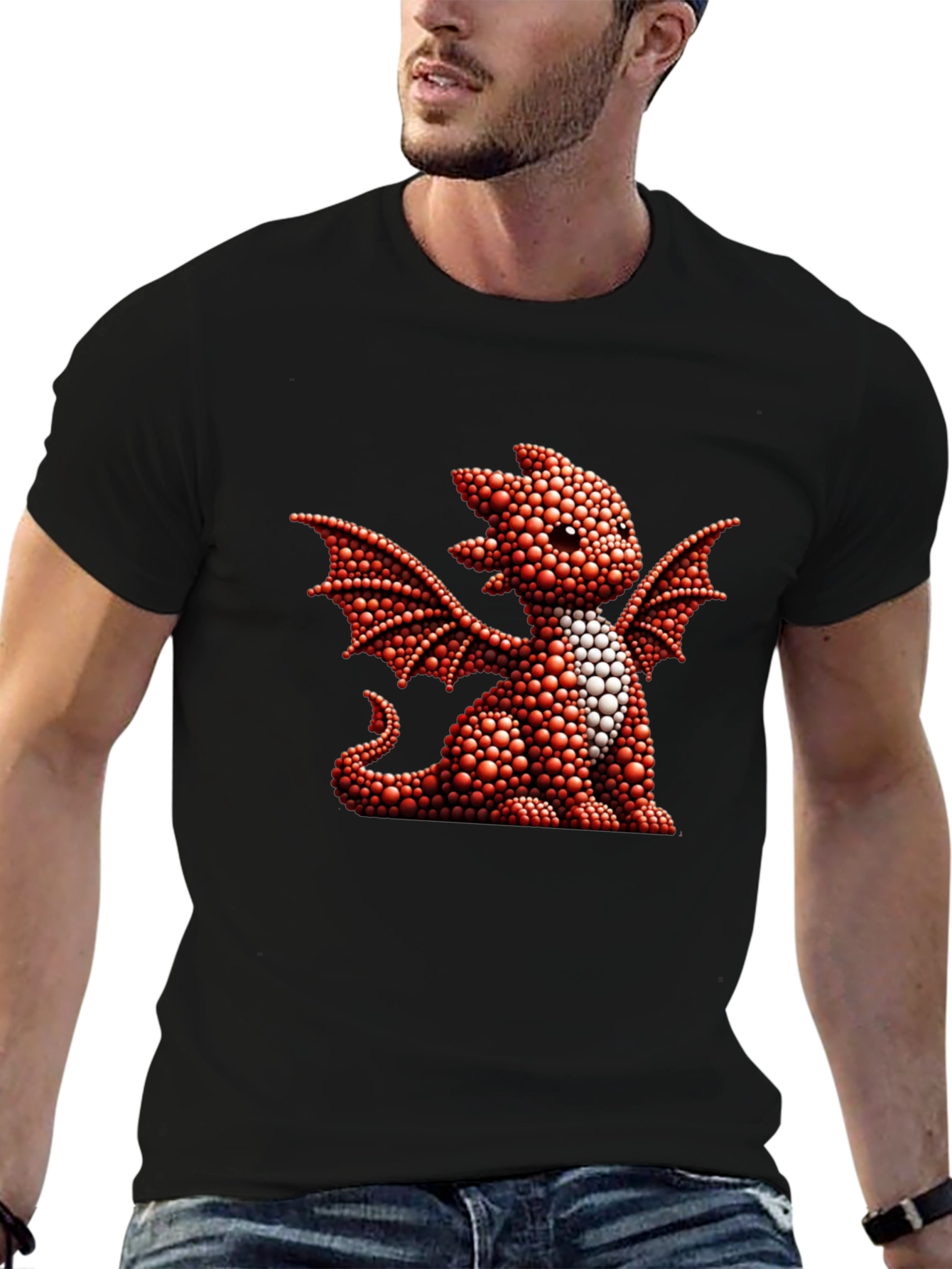 Dragon Graphic Tee - Cute Reptile Design