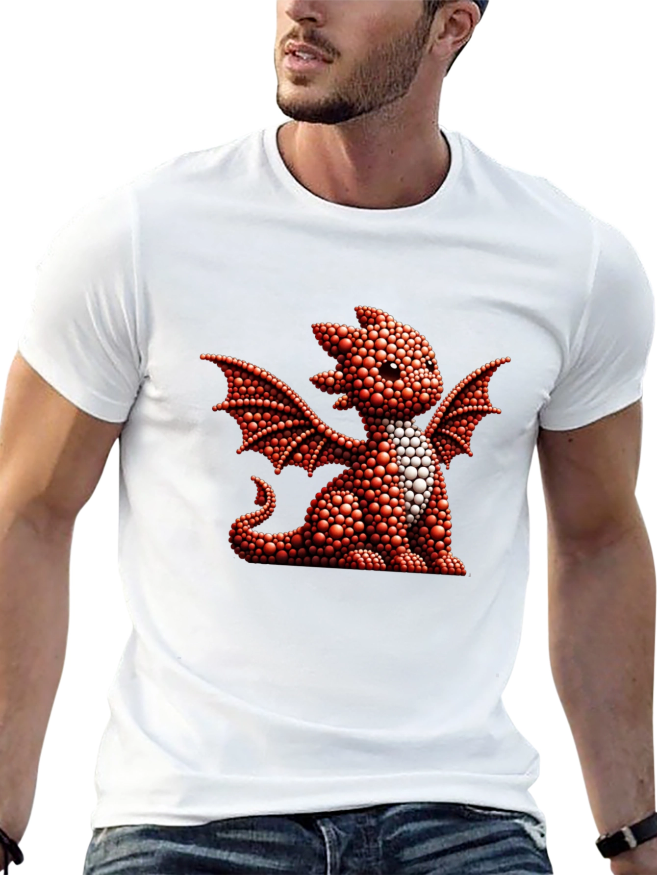 Dragon Graphic Tee - Cute Reptile Design
