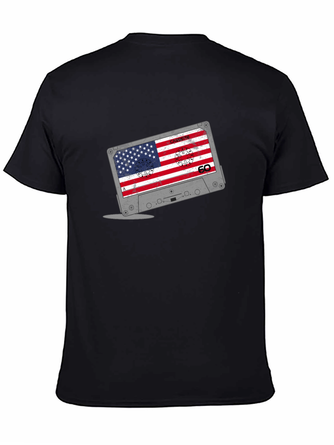 American Flag Cassette Tape T-Shirt