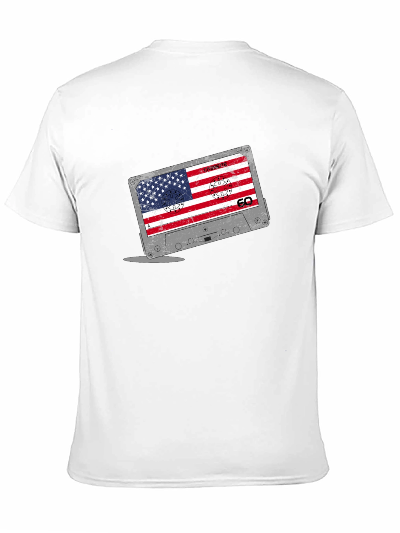 American Flag Cassette Tape T-Shirt