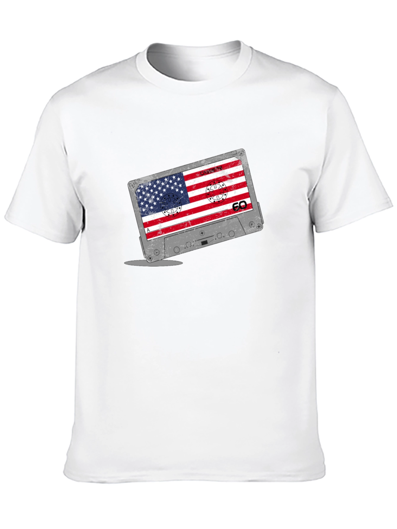 American Flag Cassette Tape T-Shirt