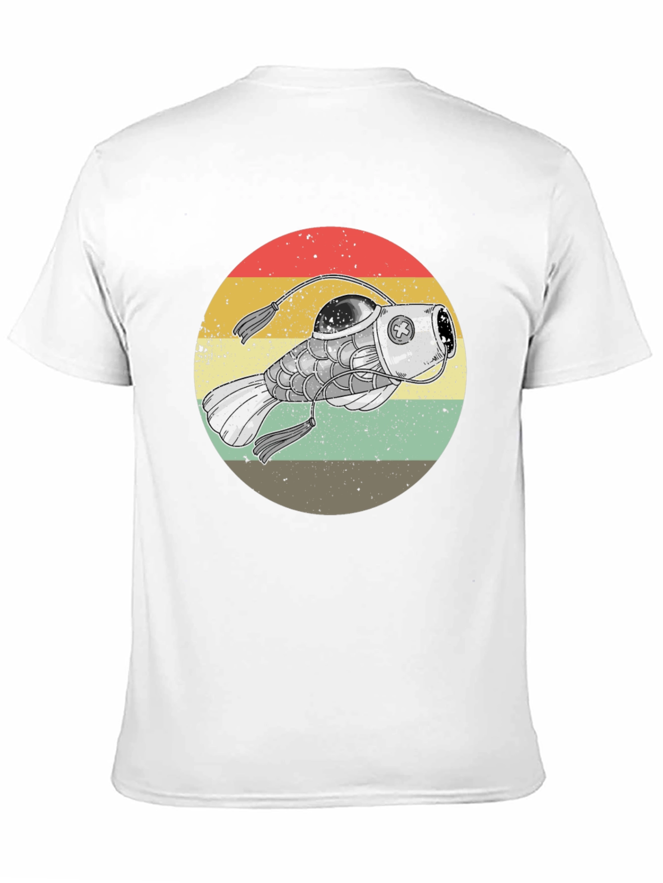 Retro Steampunk Fish T-Shirt - Unique Graphic Tee