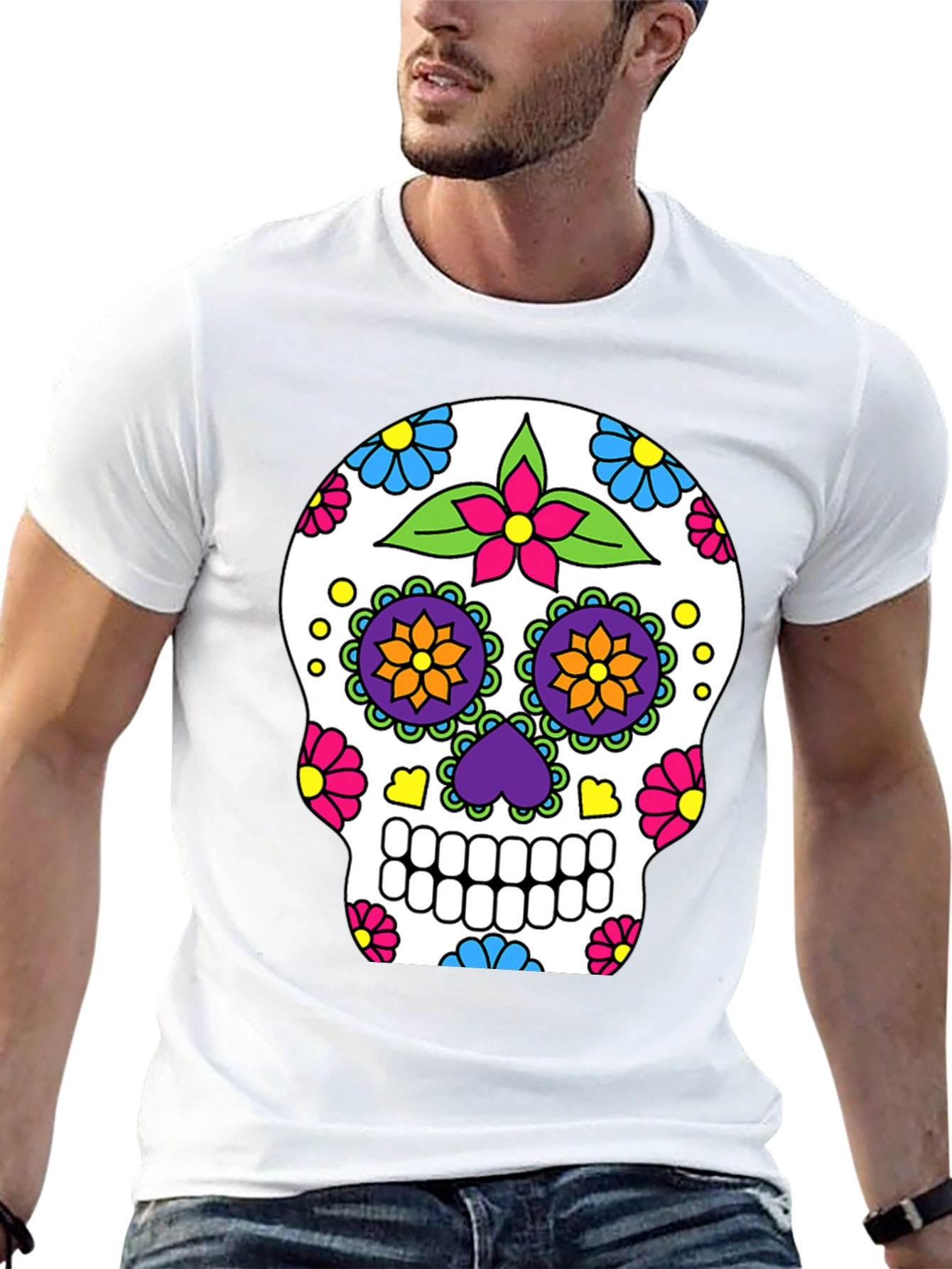 Sugar Skull T-Shirt - Day of the Dead Tee