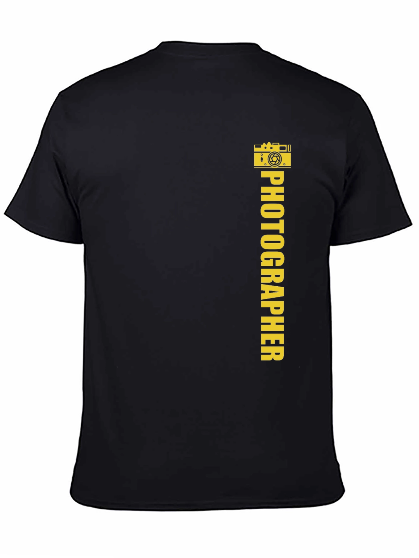 Photographer Graphic Tee - Black Cotton T-Shirt