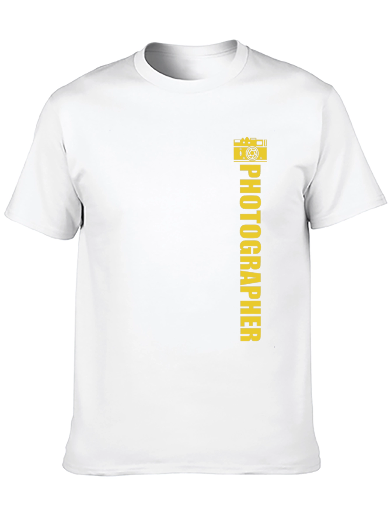 Photographer Graphic Tee - Black Cotton T-Shirt