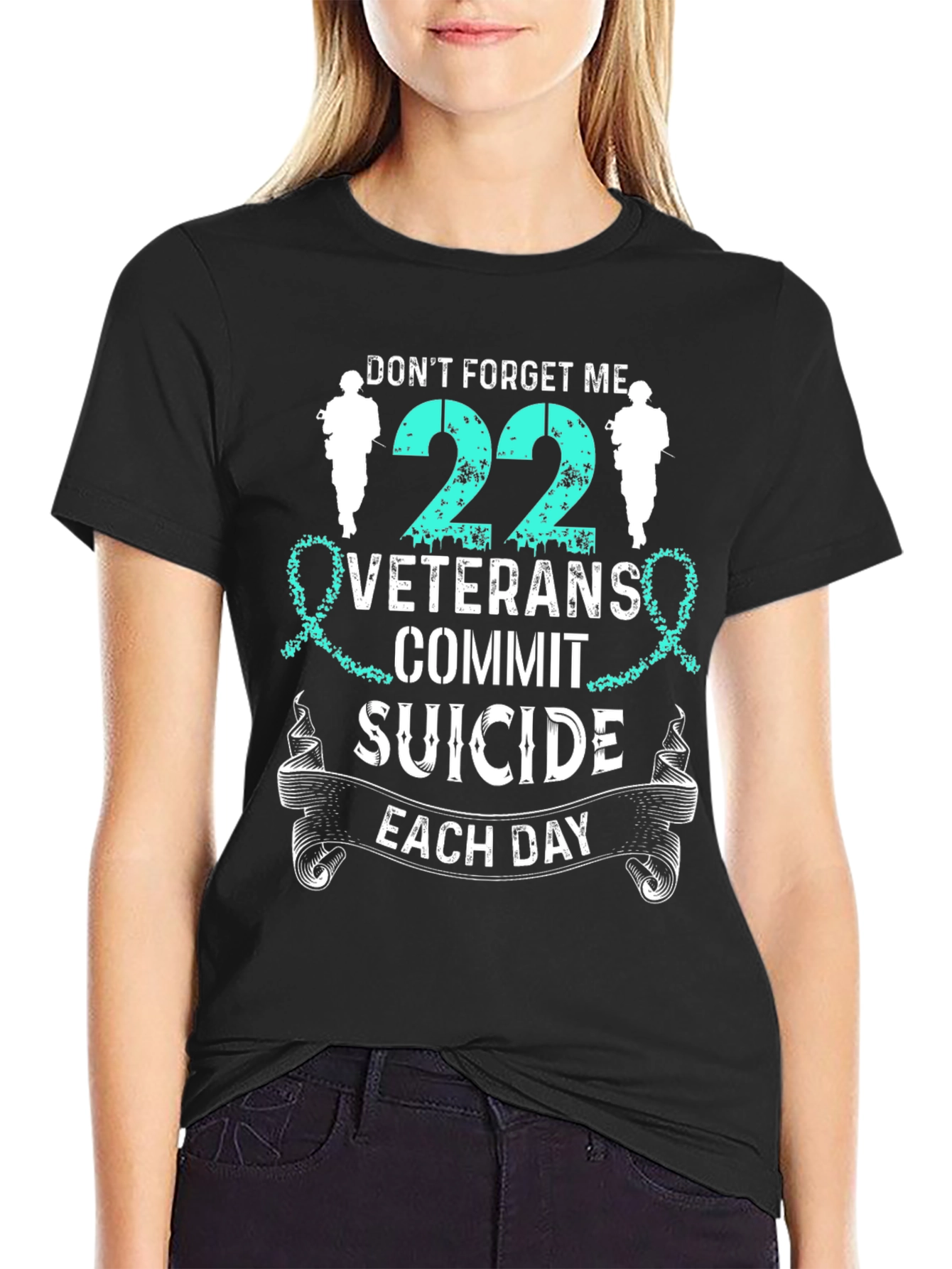 Dont Forget Me Veteran Suicide Awareness T-Shirt