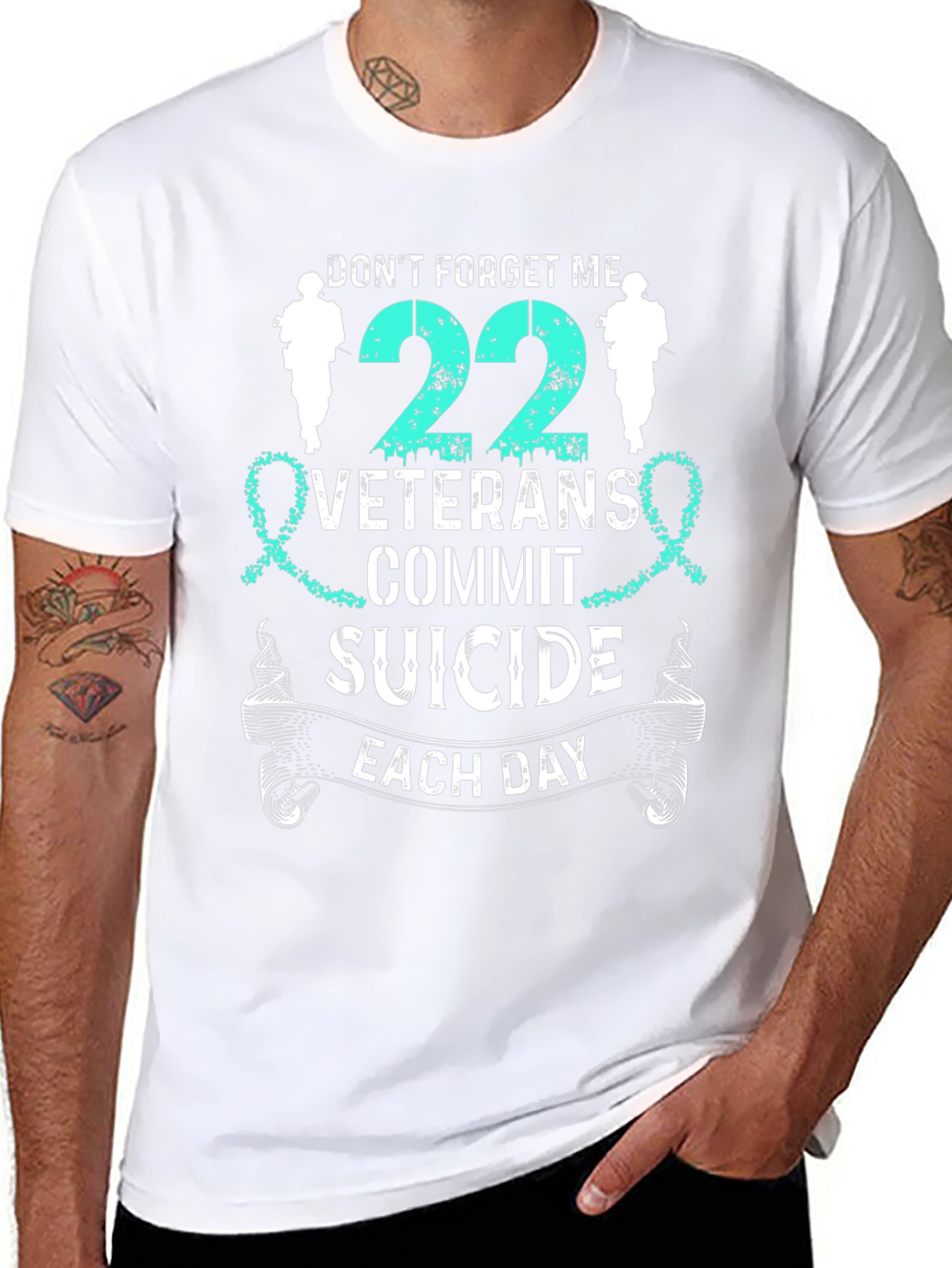 Dont Forget Me Veteran Suicide Awareness T-Shirt