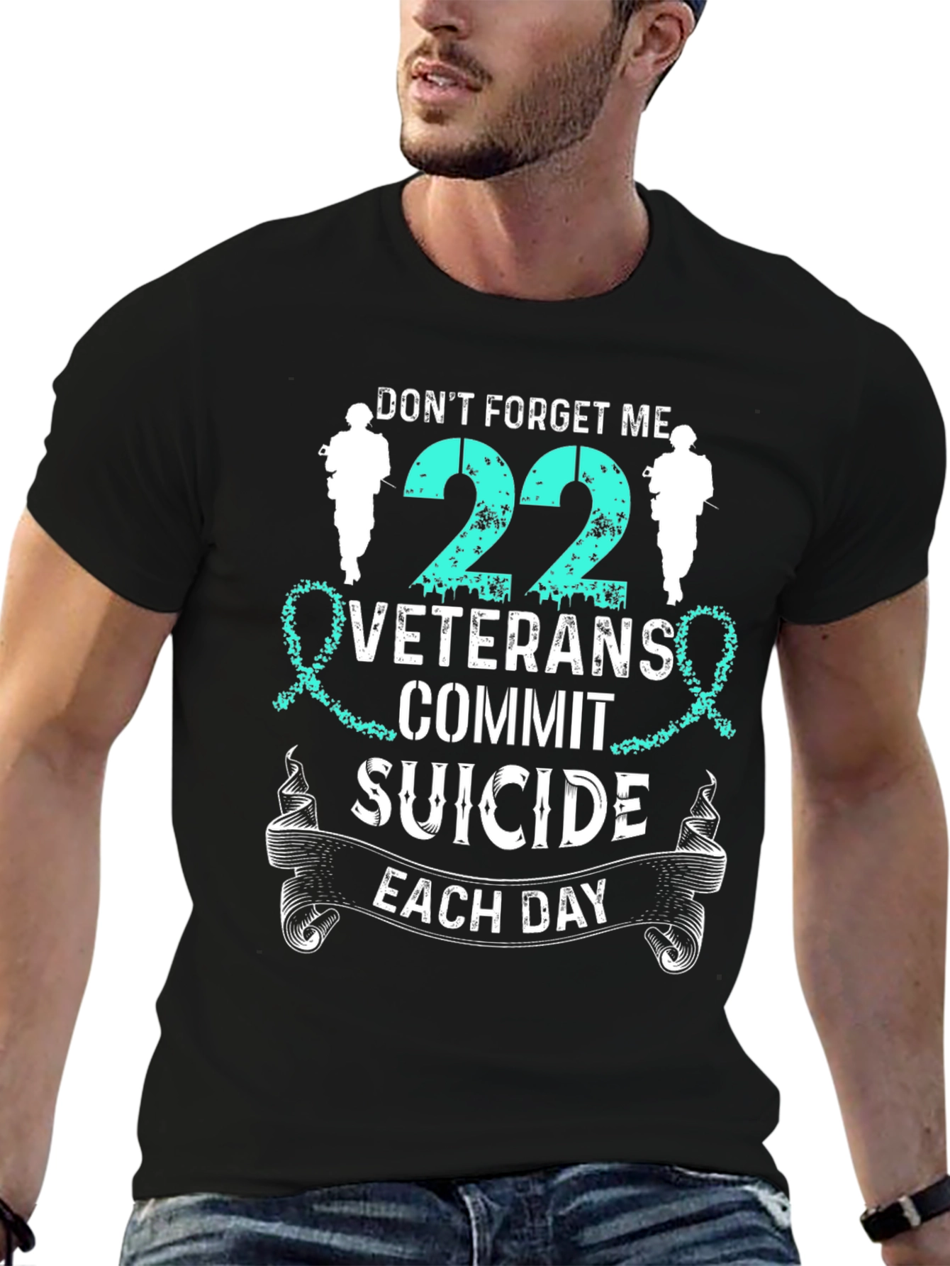 Dont Forget Me Veteran Suicide Awareness T-Shirt