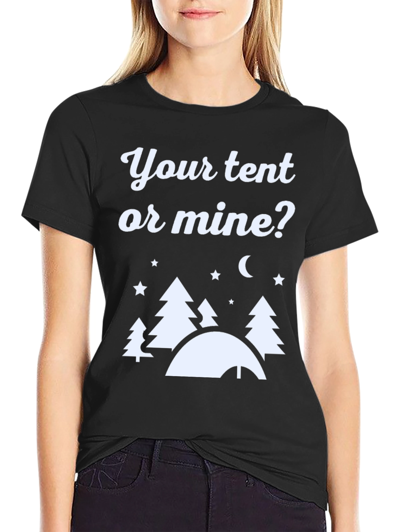 Your Tent or Mine? Camping Graphic Tee
