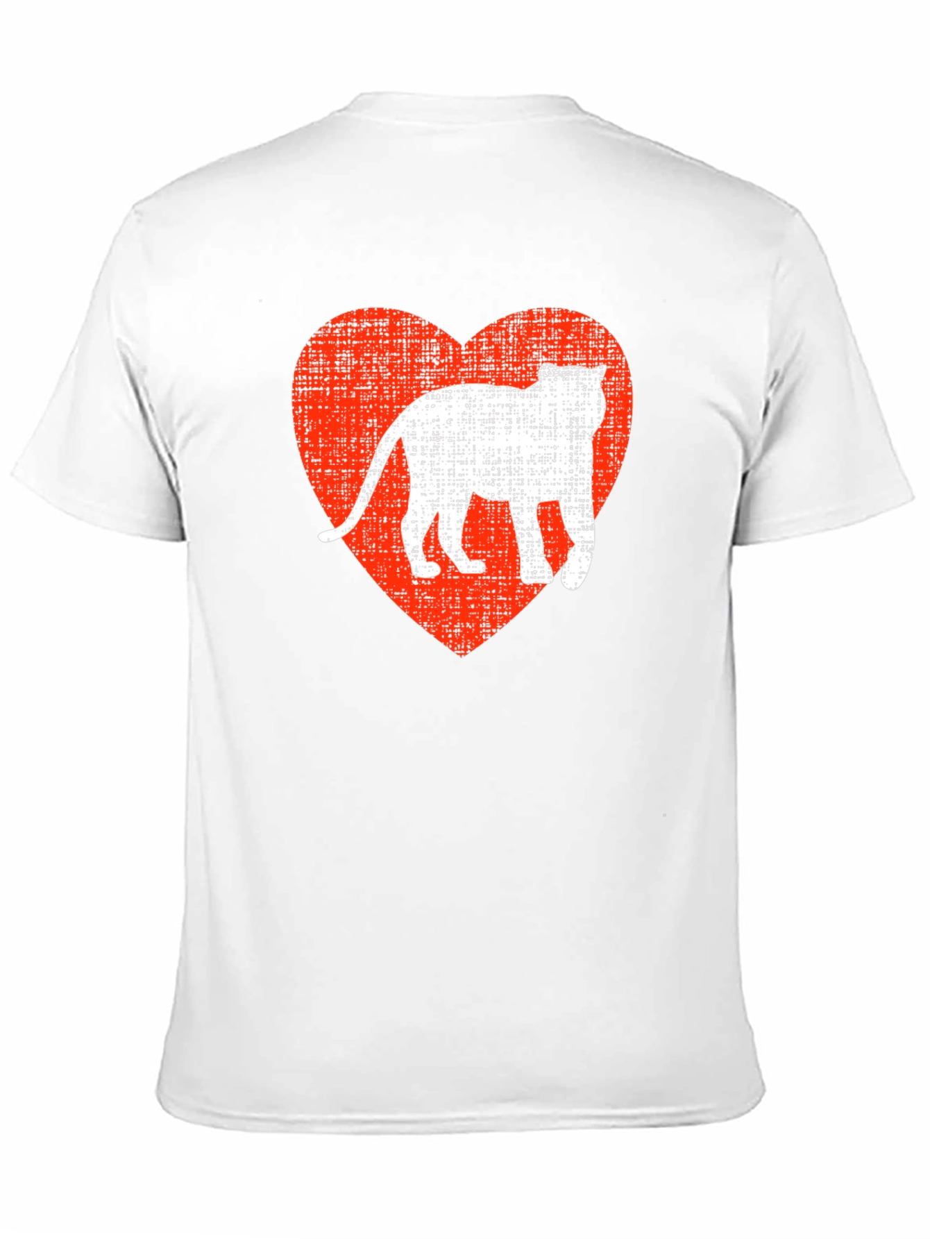 Cool Cat Heart Graphic T-Shirt