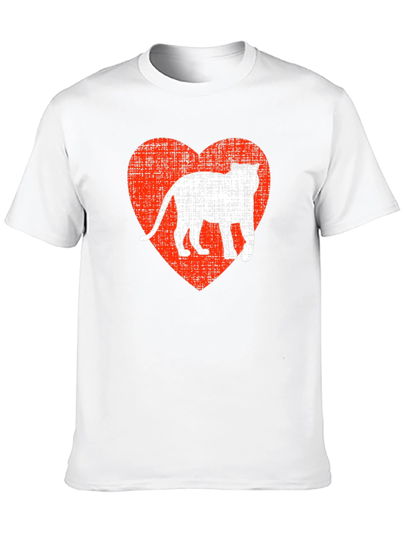 Cool Cat Heart Graphic T-Shirt