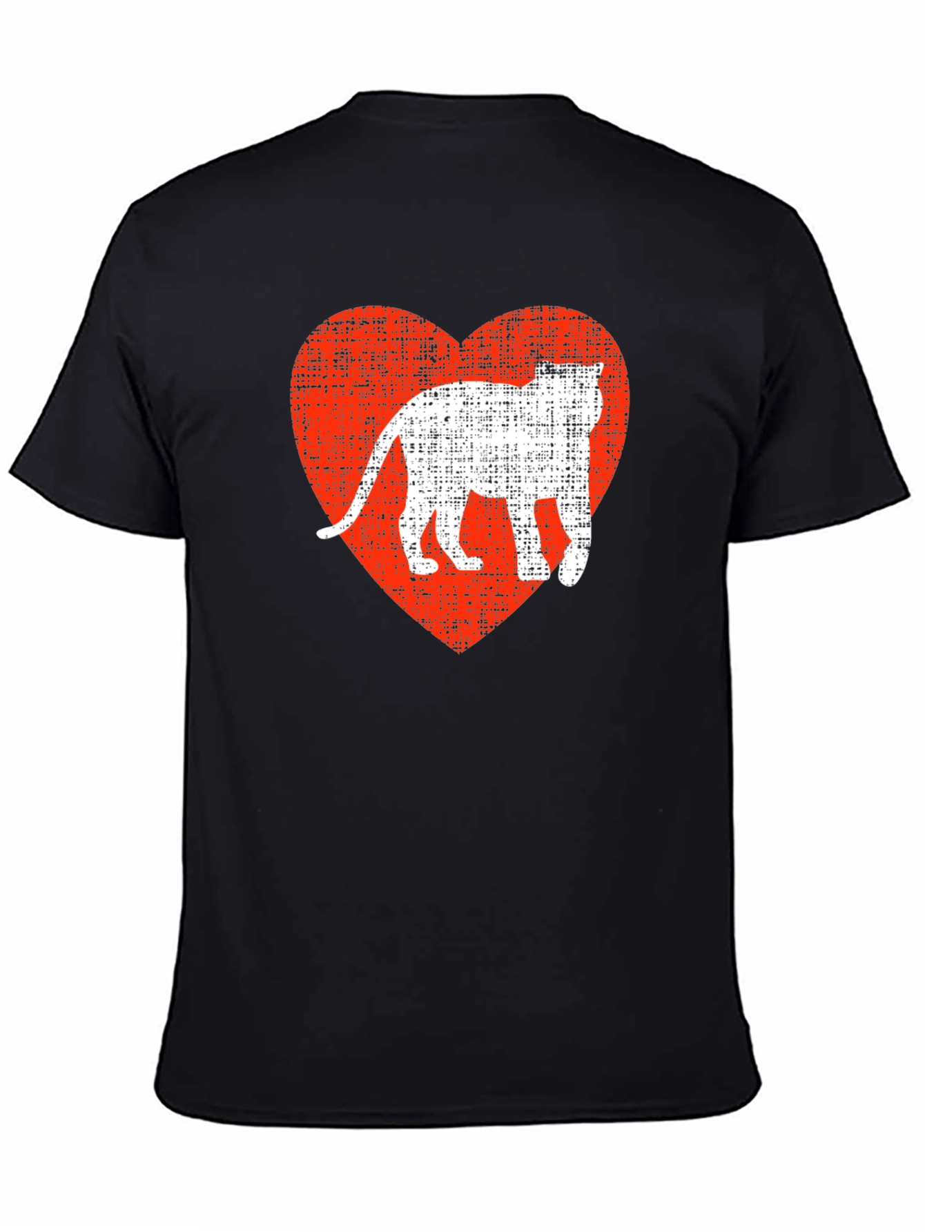 Cool Cat Heart Graphic T-Shirt