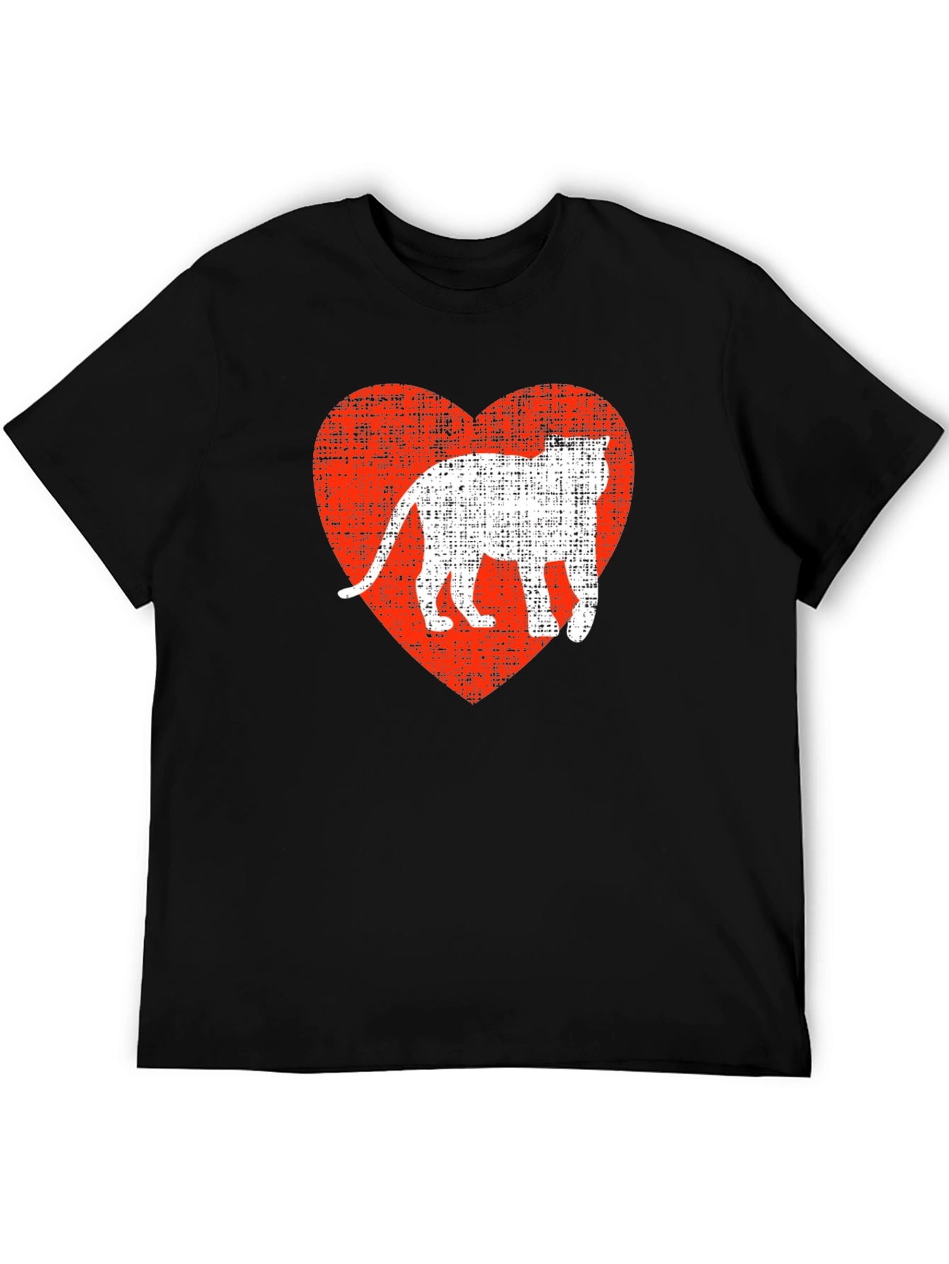 Cool Cat Heart Graphic T-Shirt