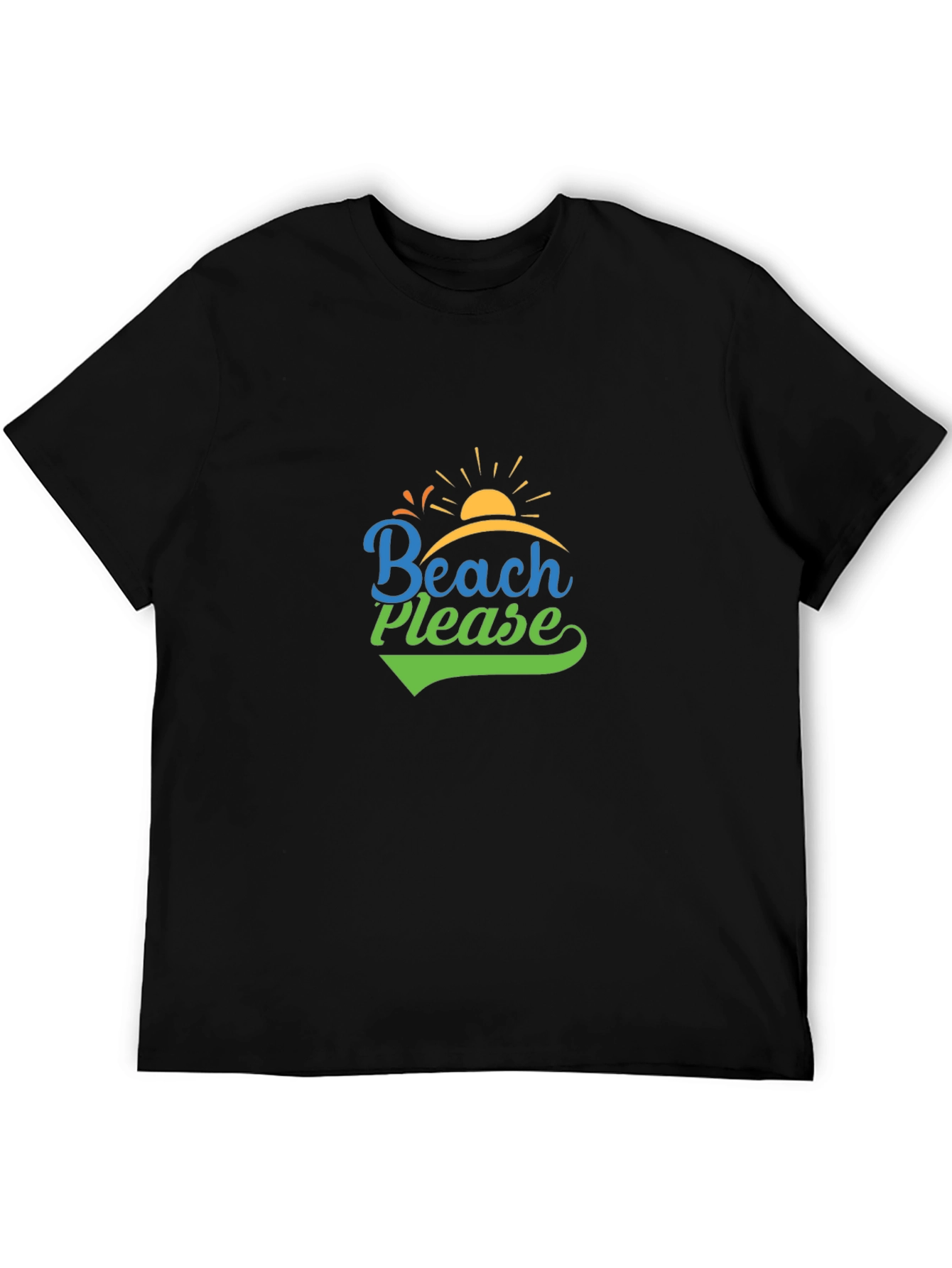 Beach Please T-Shirt - Relaxed Vacation Tee