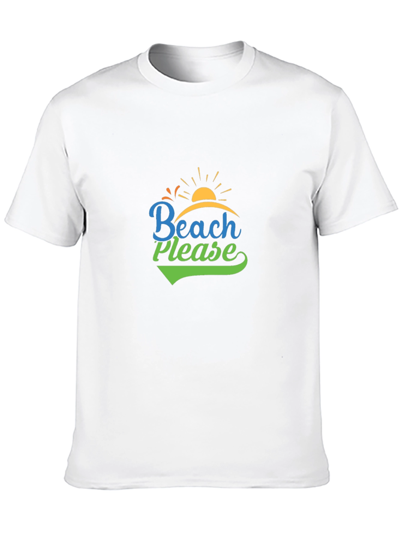Beach Please T-Shirt - Relaxed Vacation Tee
