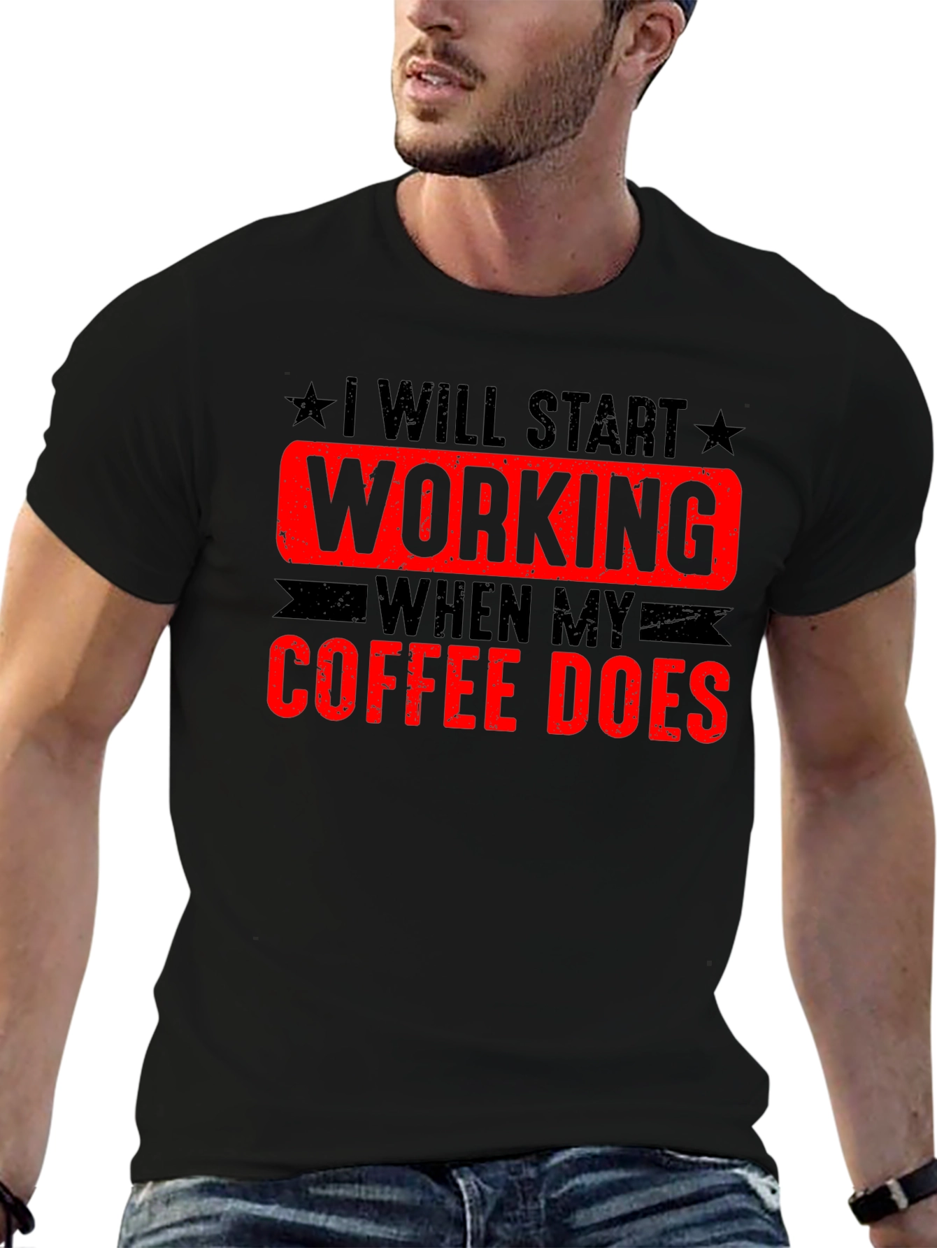 Coffee Does T-Shirt - Funny Work Tee