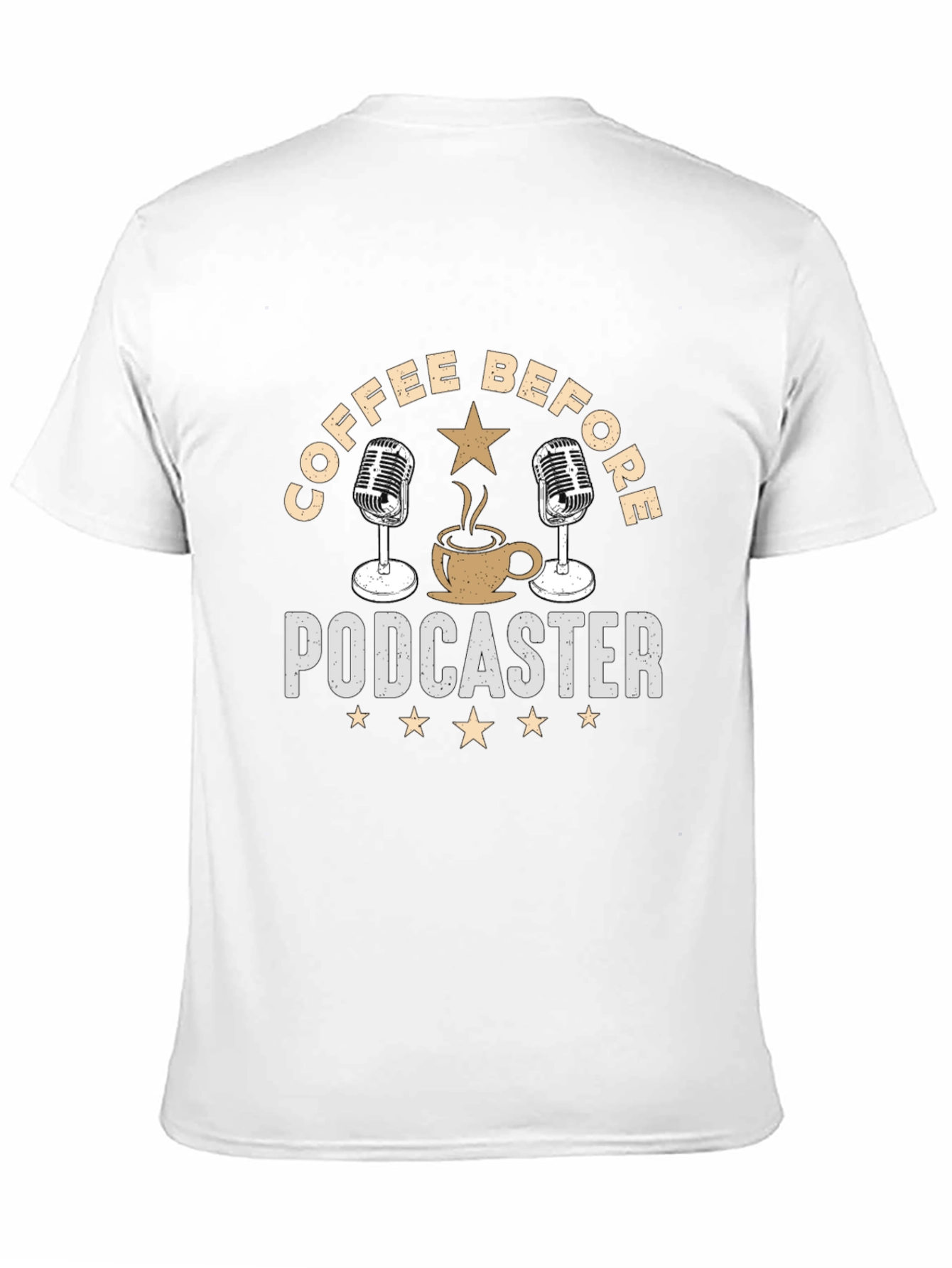 Coffee Before Podcaster Graphic T-Shirt