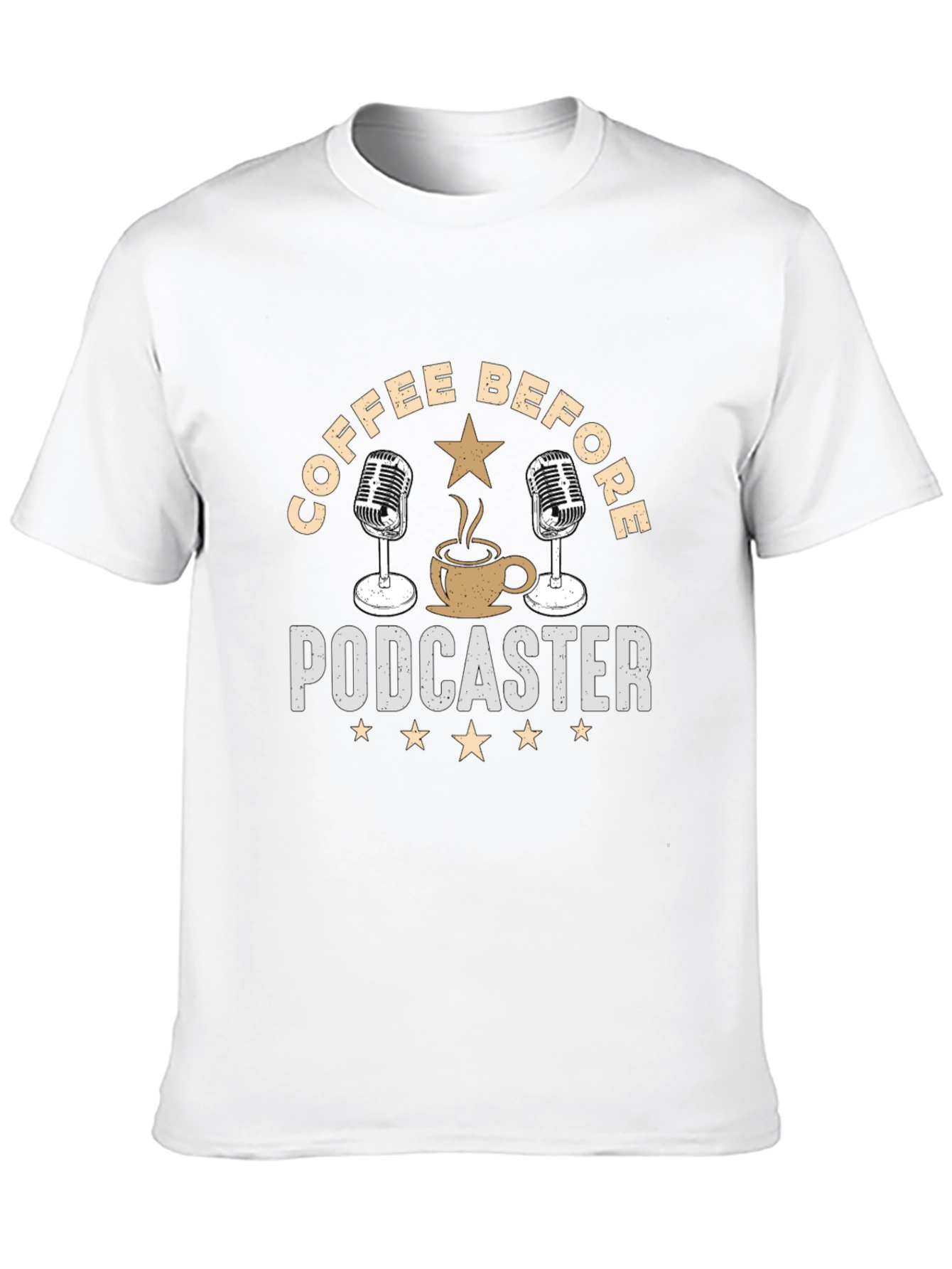 Coffee Before Podcaster Graphic T-Shirt