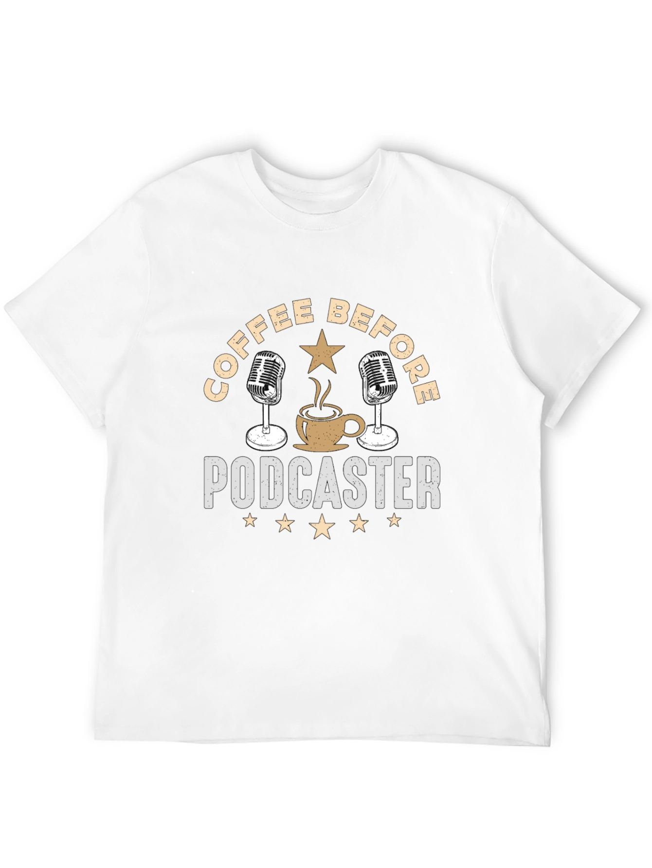 Coffee Before Podcaster Graphic T-Shirt