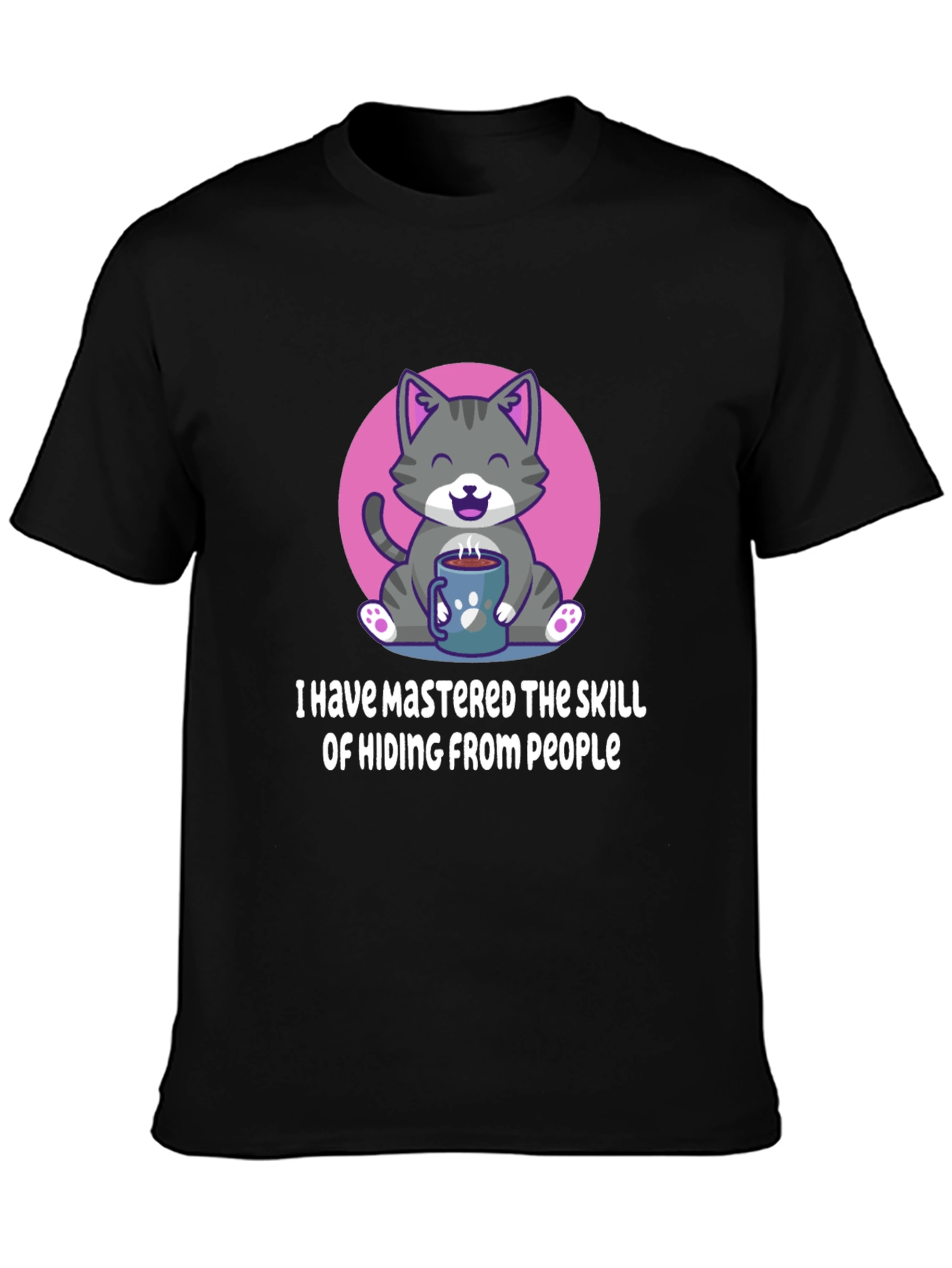 Hiding Cat Graphic Tee