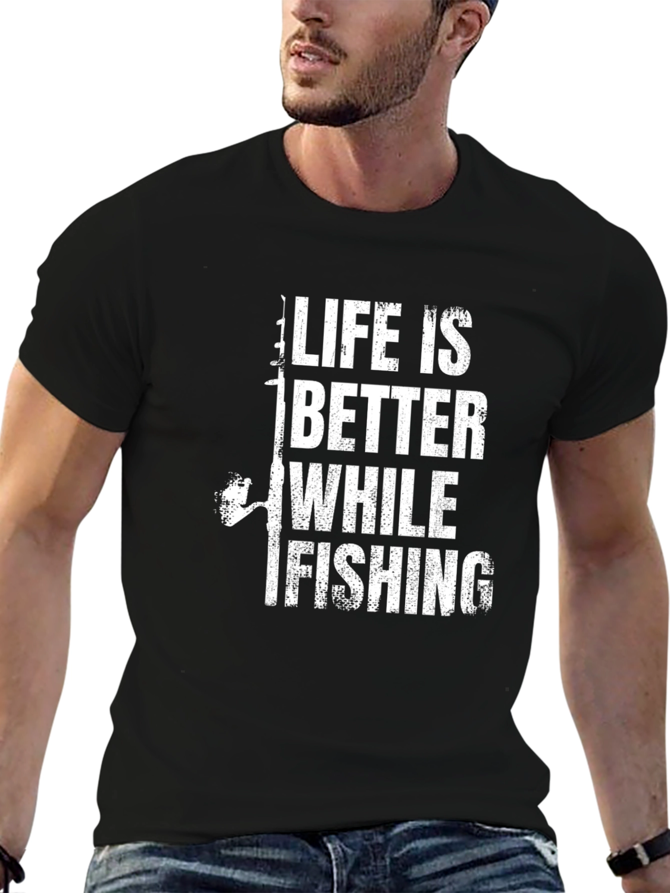 Life is Better While Fishing Graphic T-Shirt