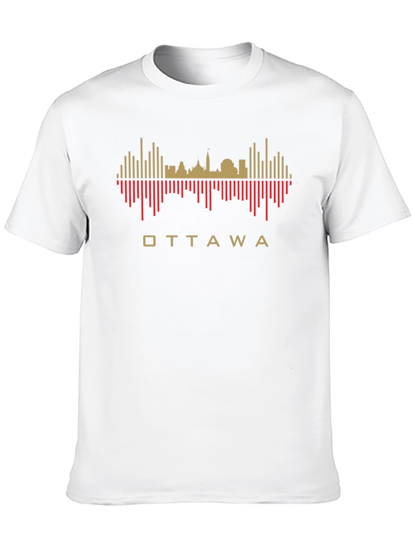 Ottawa Skyline Graphic T-Shirt - Mens Black Tee