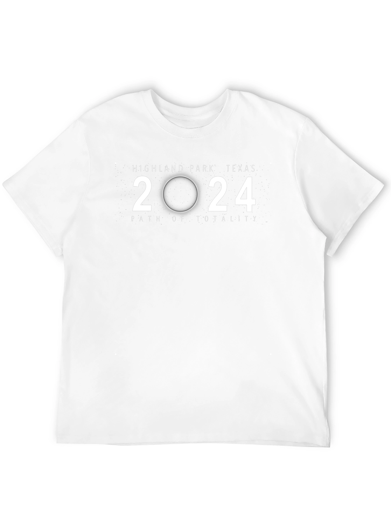Highland Park Texas Eclipse 2024 Path of Totality T-Shirt
