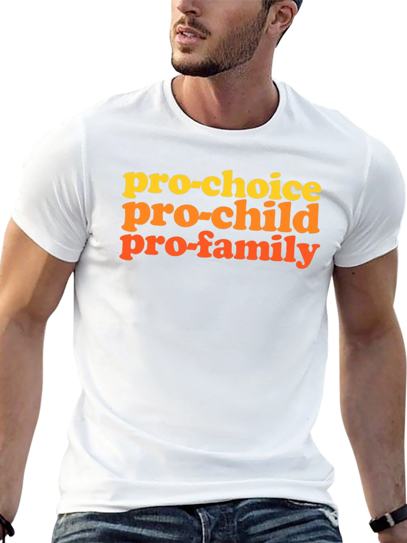Pro-Choice Pro-Child Pro-Family Graphic T-Shirt