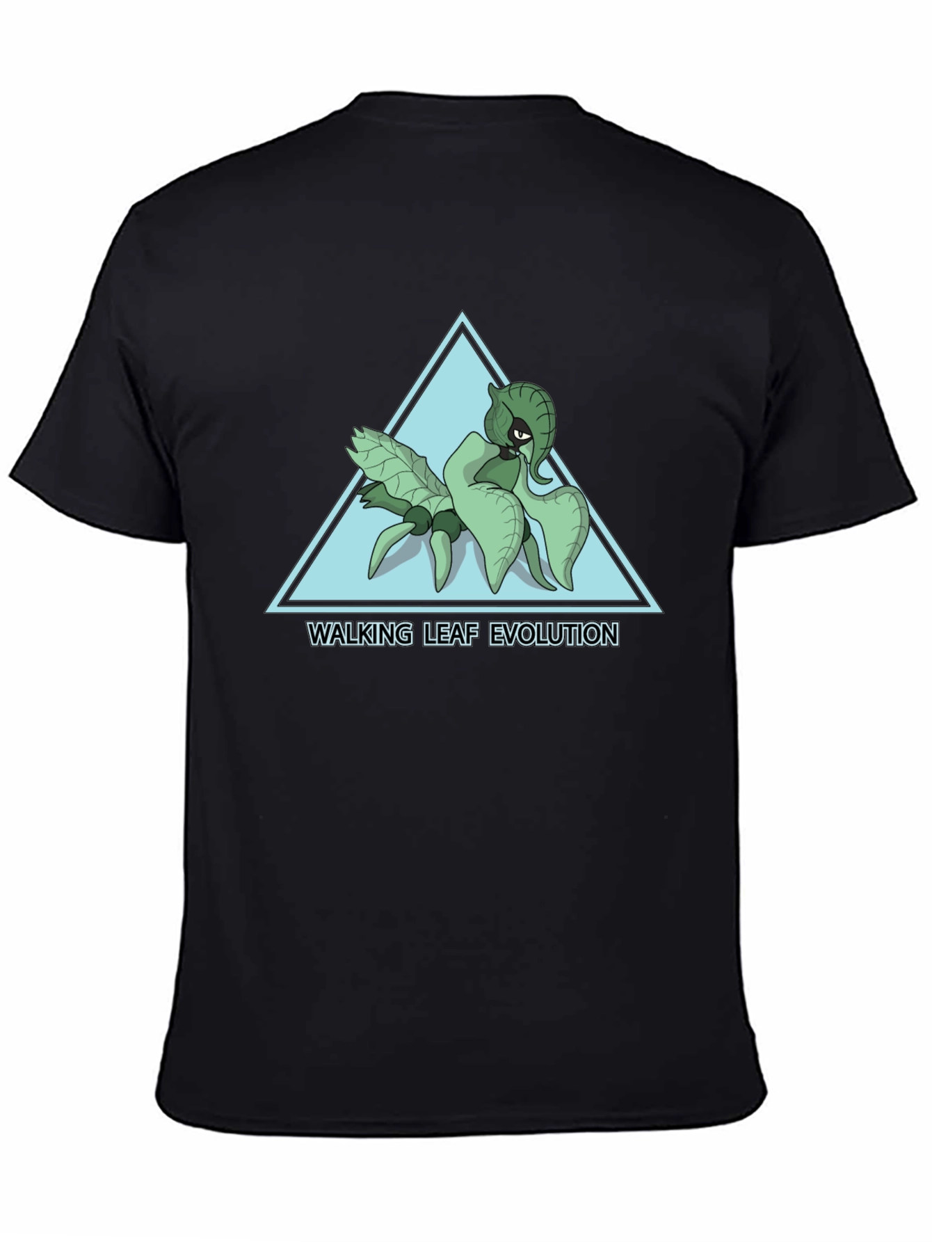 Walking Leaf Evolution T-Shirt - Black Cotton Tee