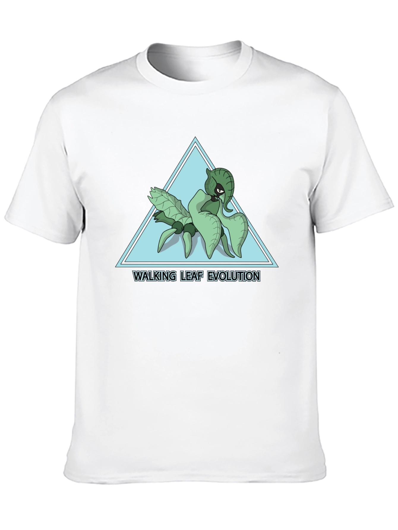 Walking Leaf Evolution T-Shirt - Black Cotton Tee