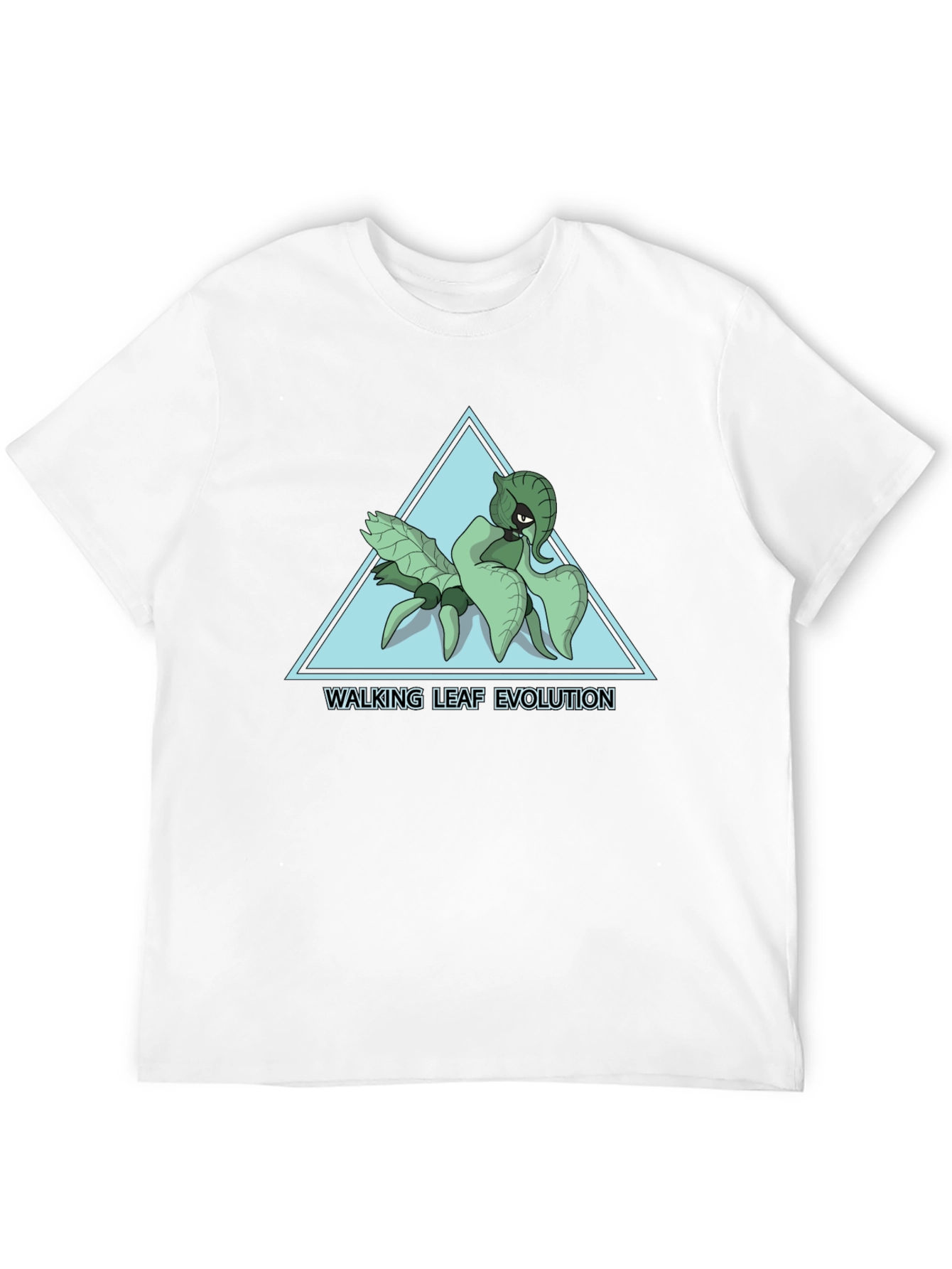 Walking Leaf Evolution T-Shirt - Black Cotton Tee
