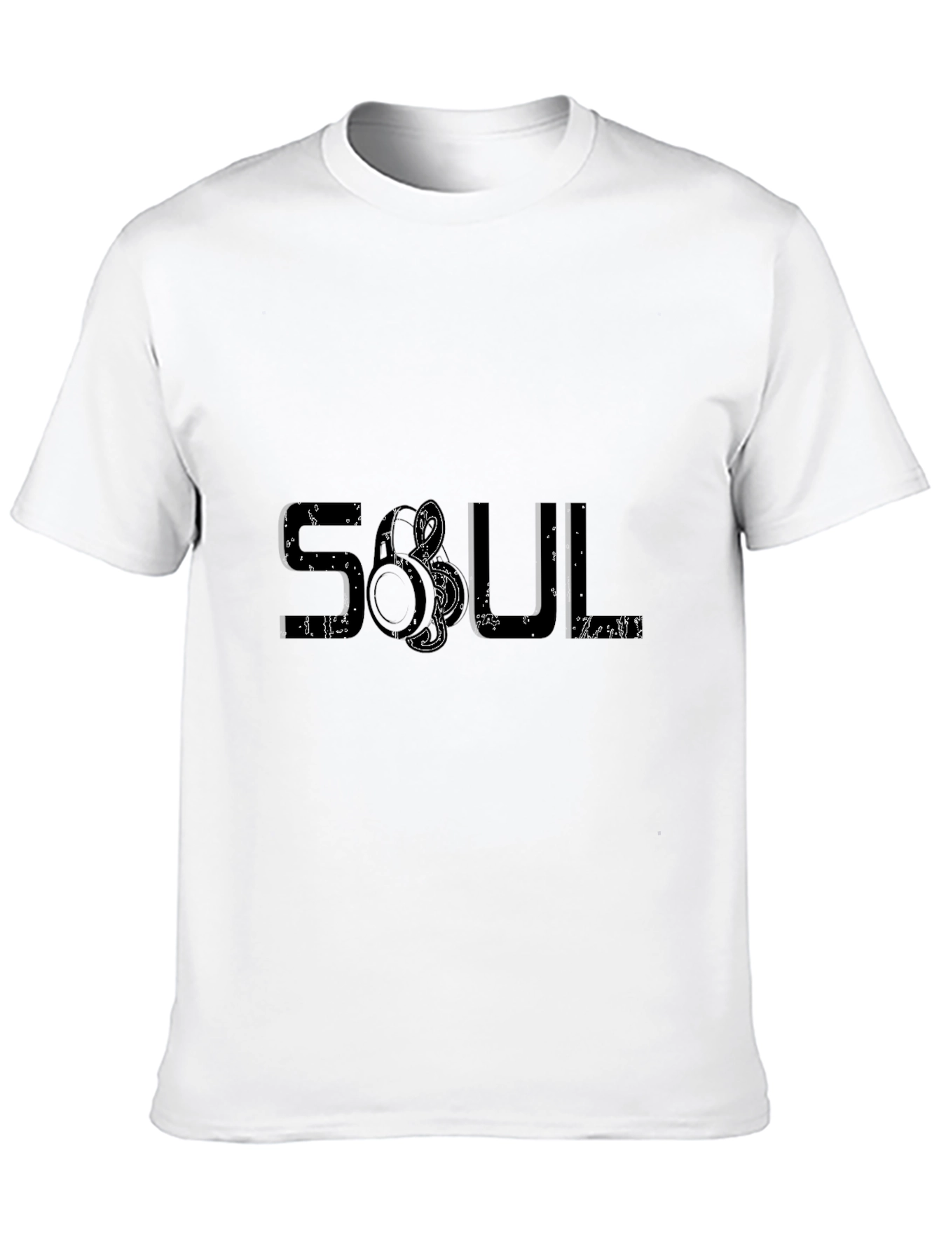 Soul Graphic Print Black T-Shirt