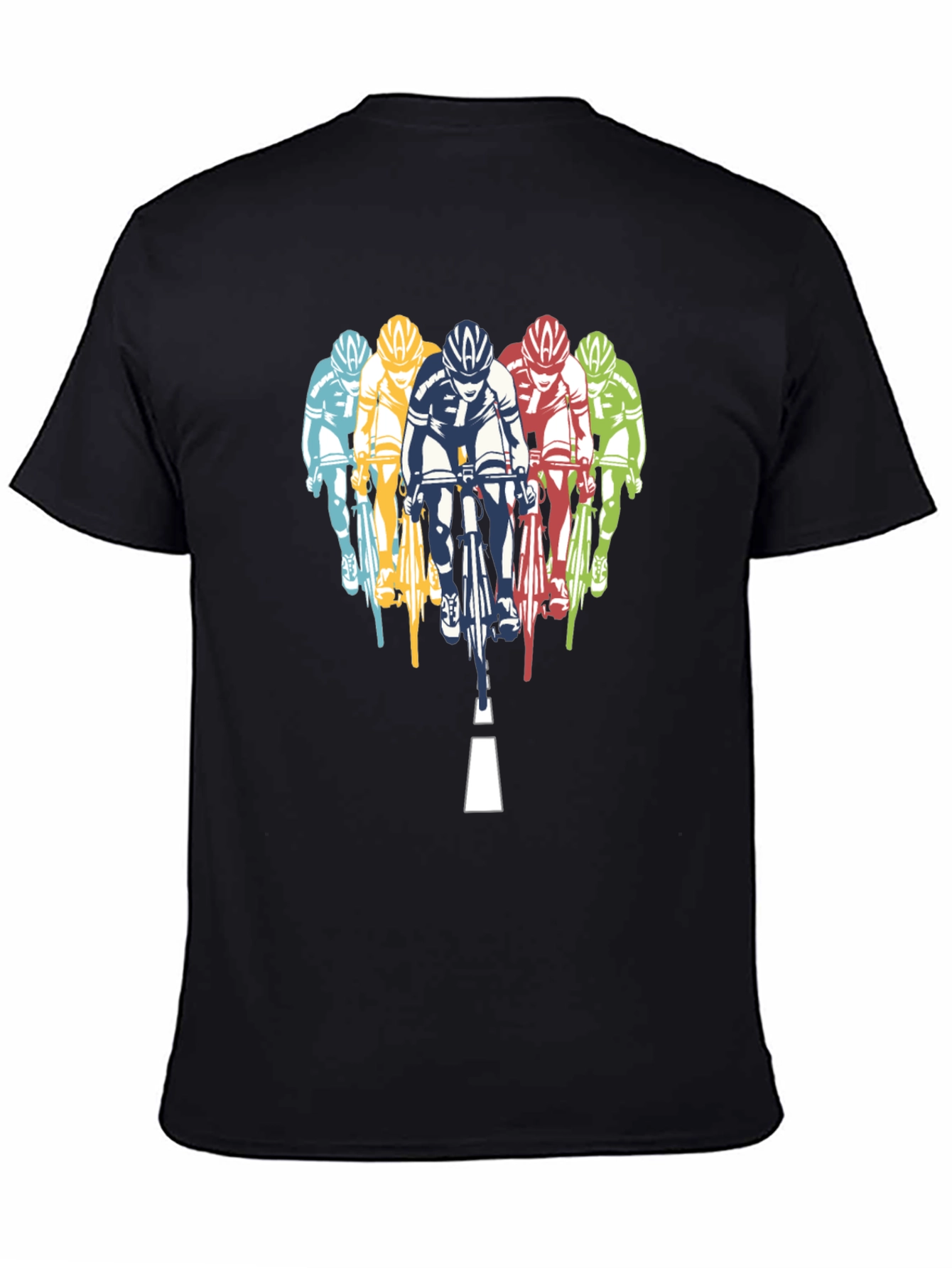 Cycling Team Graphic T-Shirt - Black