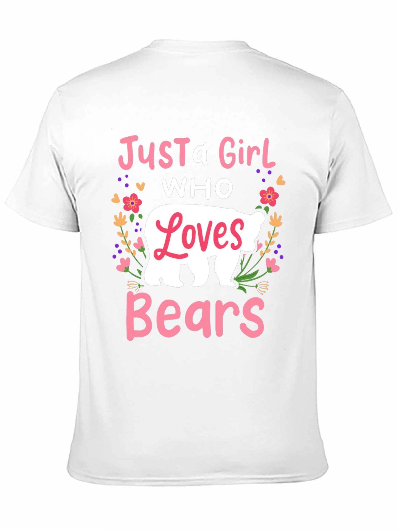 Just A Girl Who Loves Bears Graphic Tee