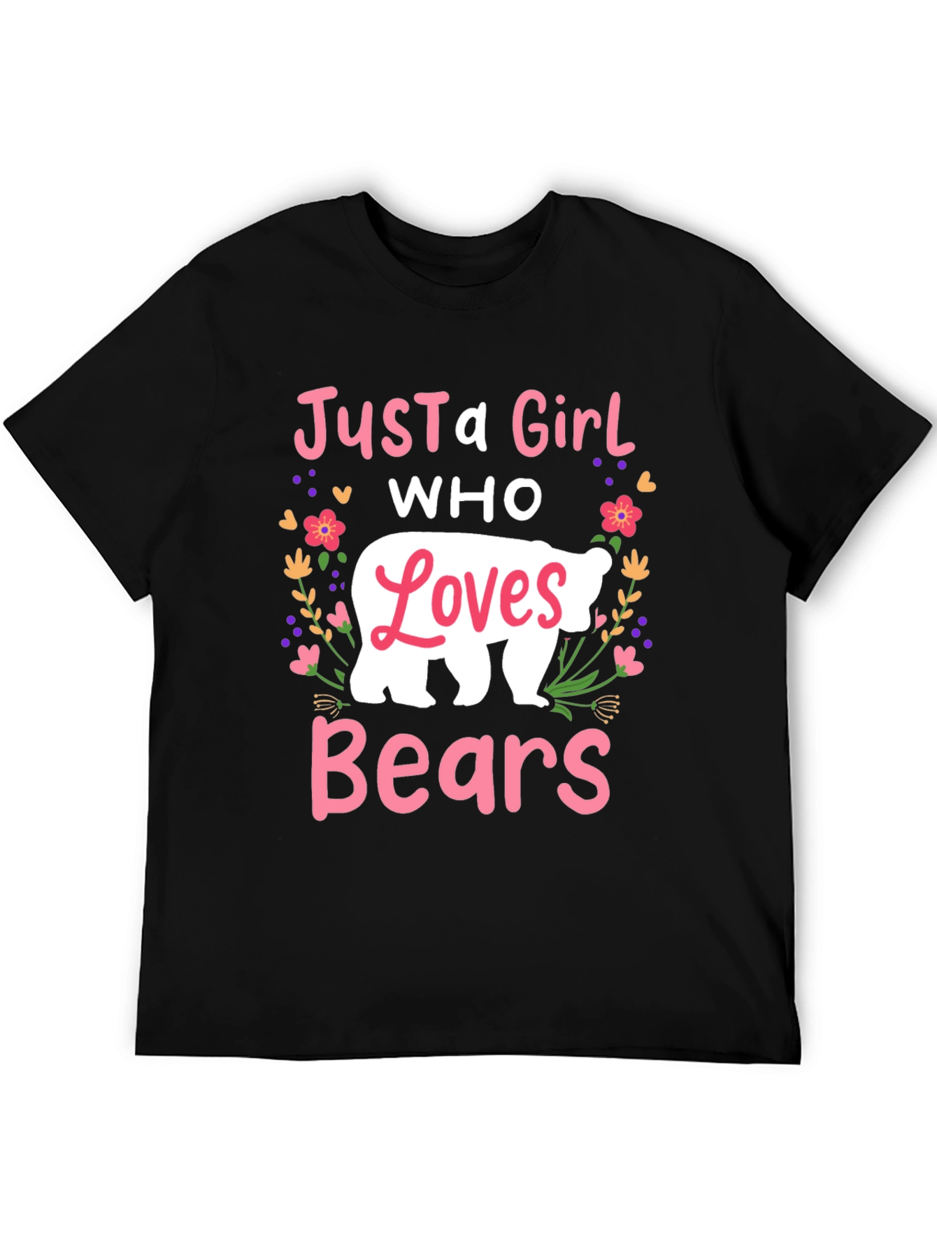 Just A Girl Who Loves Bears Graphic Tee