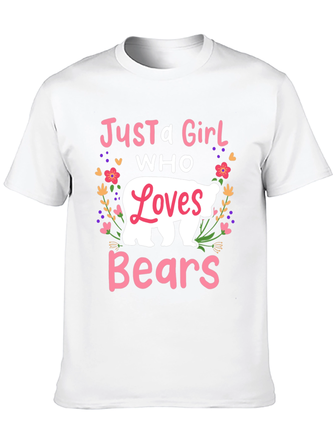 Just A Girl Who Loves Bears Graphic Tee